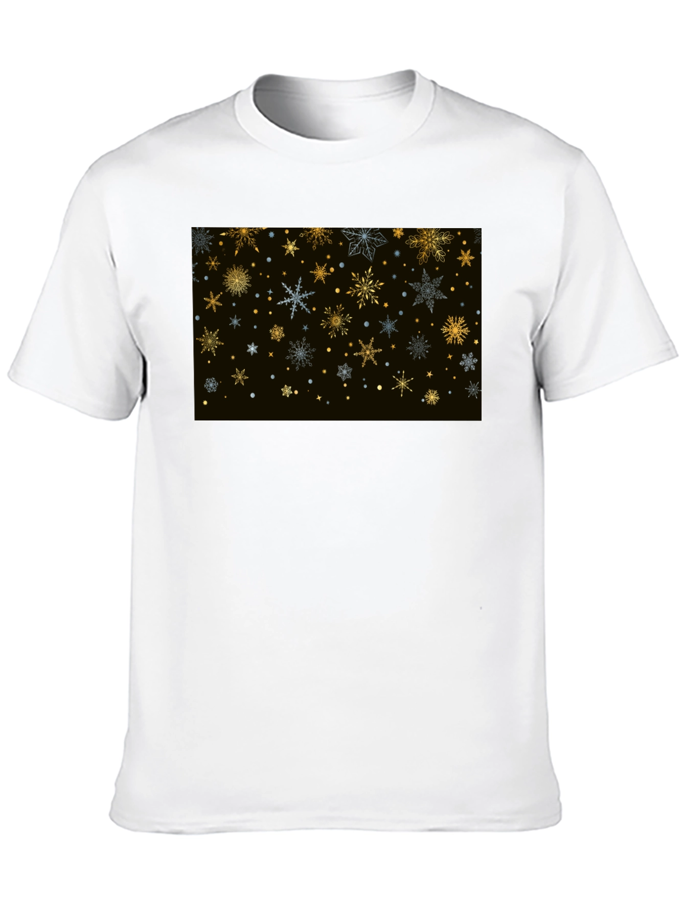 Festive Snowflake T-Shirt - Black