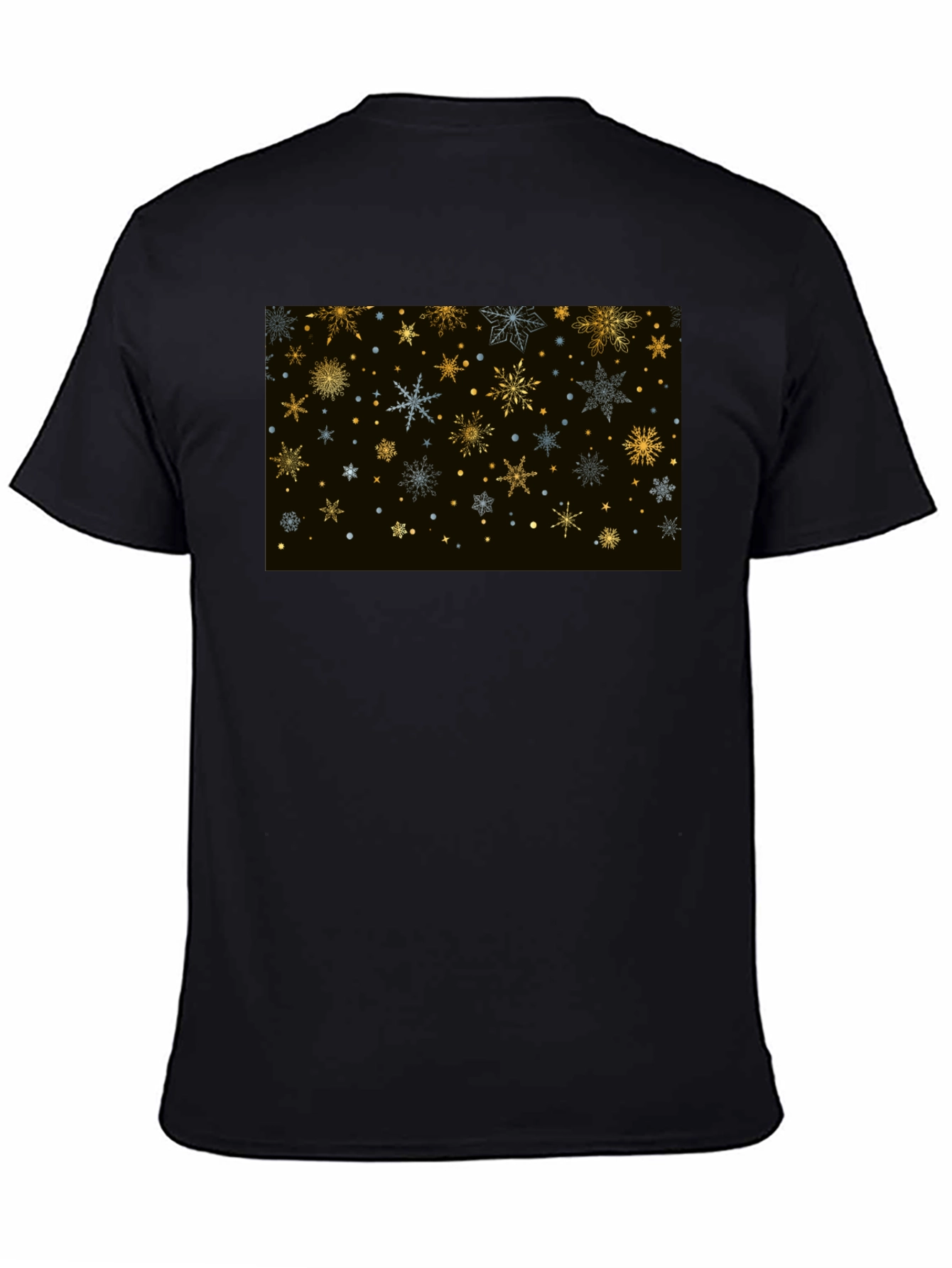 Festive Snowflake T-Shirt - Black