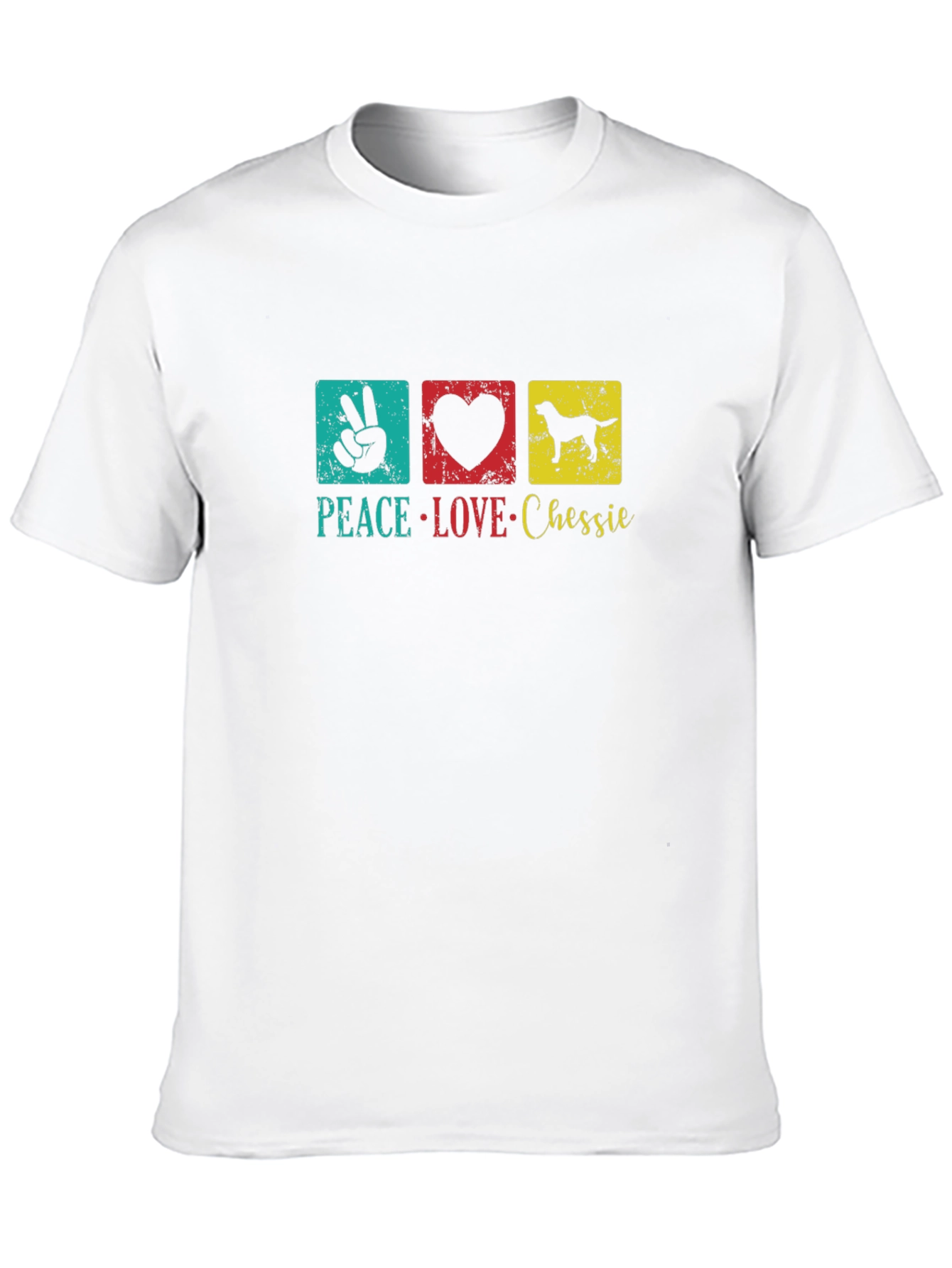 Peace Love Chessie Dog T-Shirt