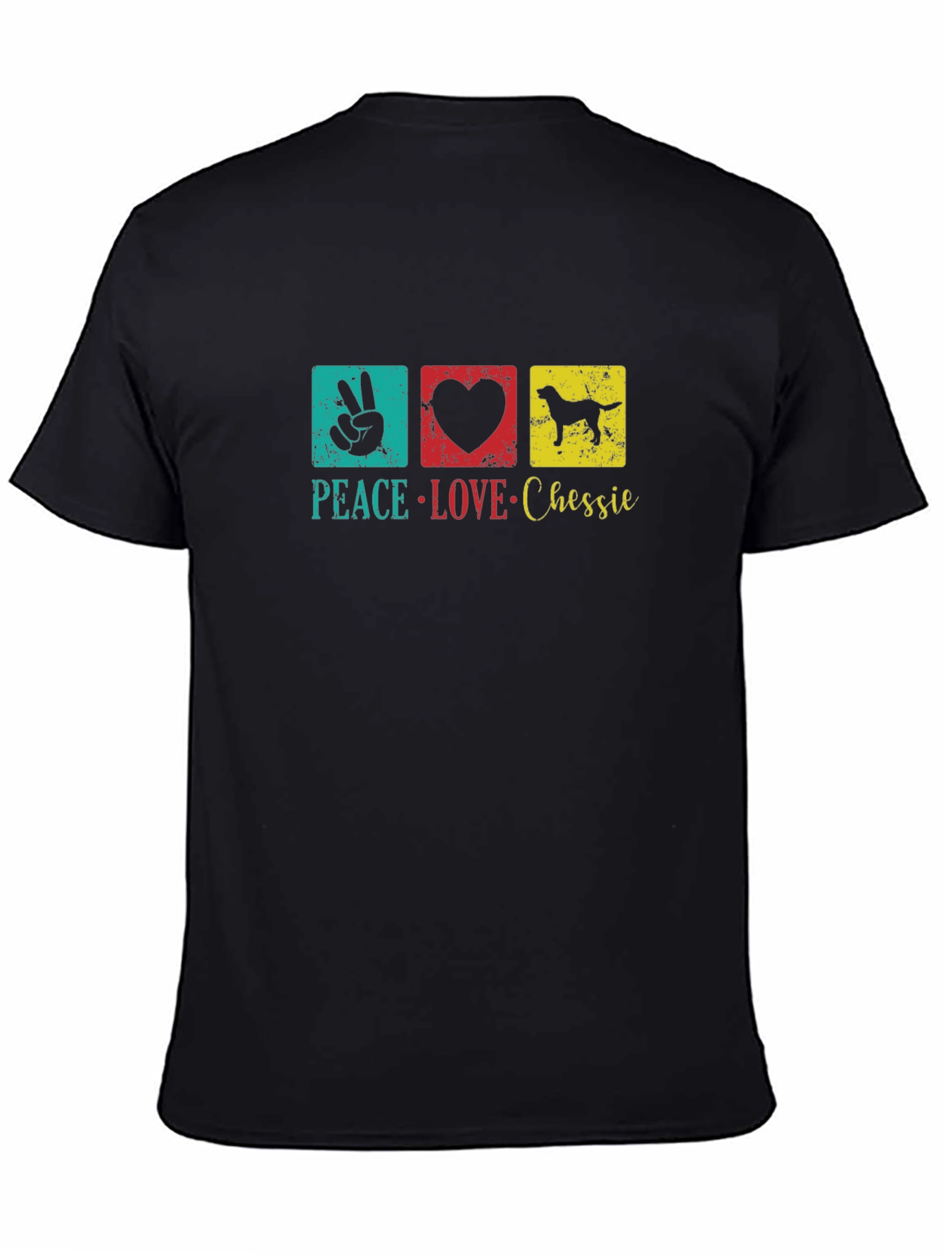 Peace Love Chessie Dog T-Shirt