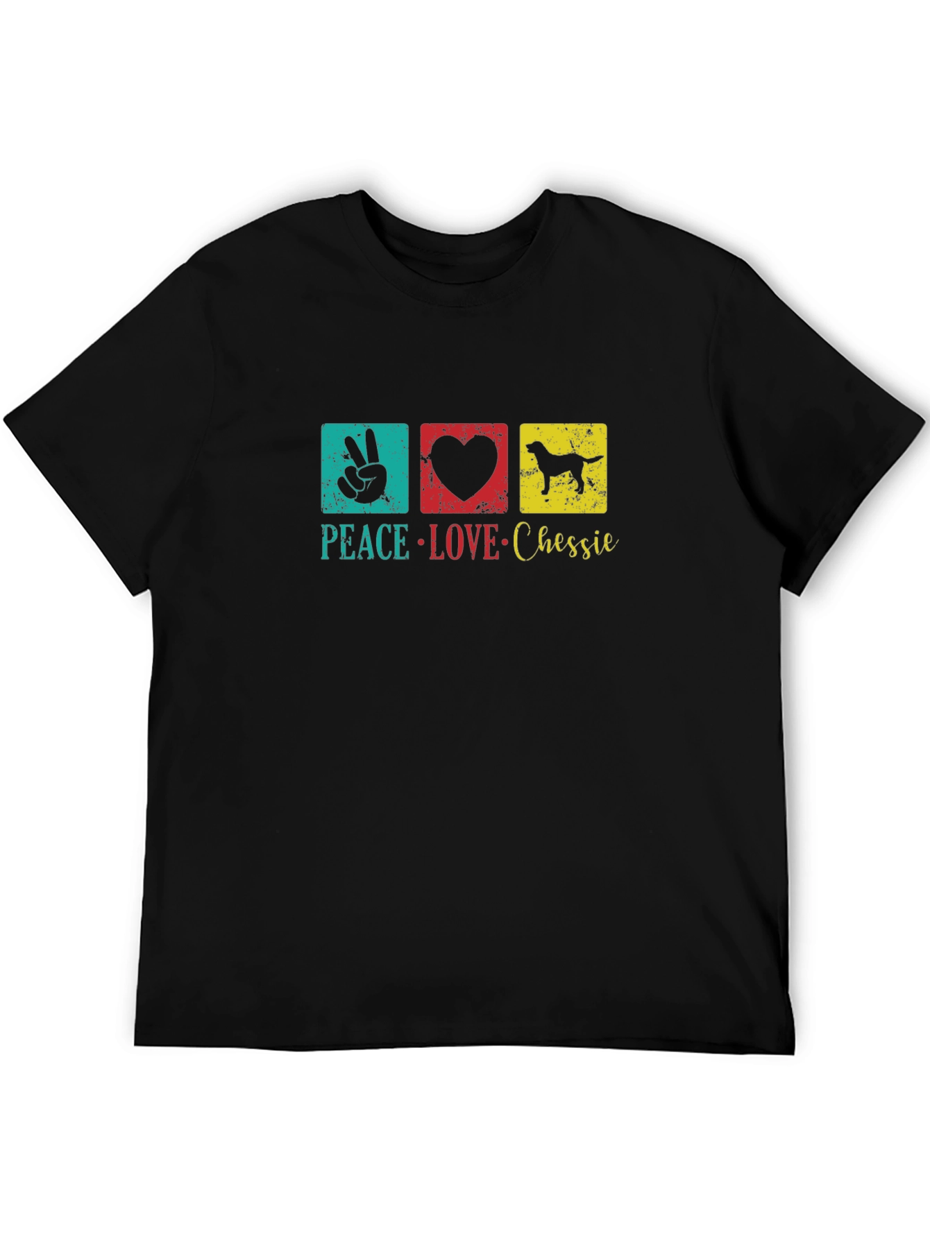 Peace Love Chessie Dog T-Shirt