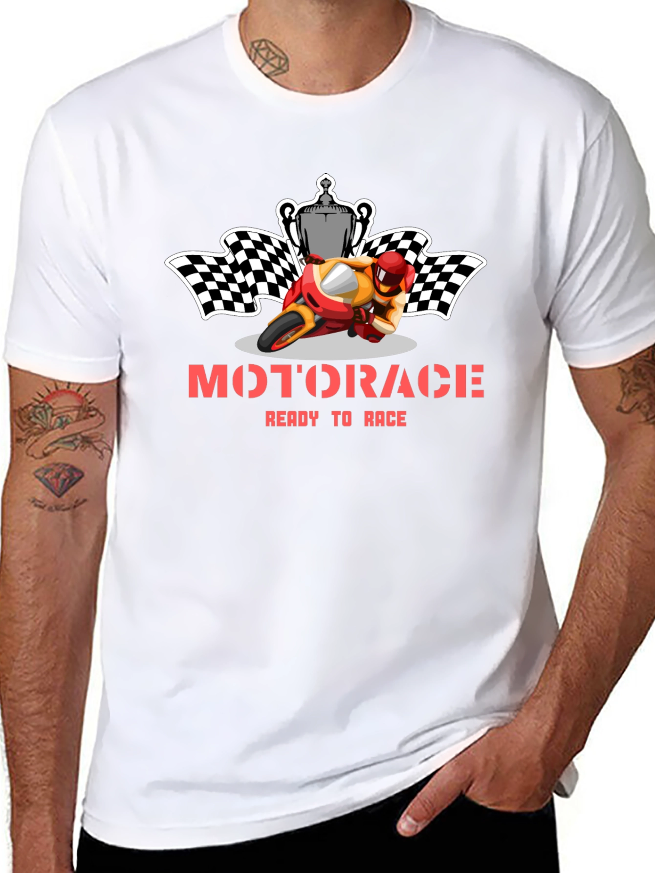 Motorace Ready to Race Graphic Tee - Black