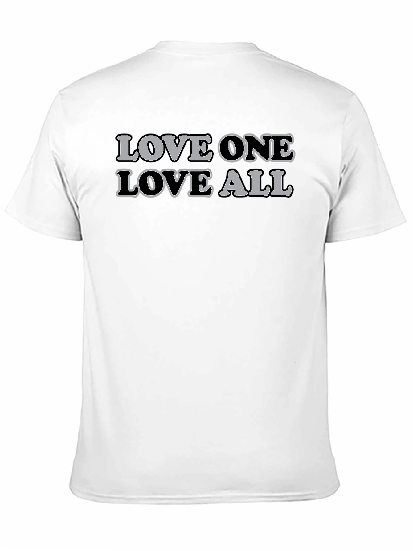 Love One Love All Graphic T-Shirt - Black