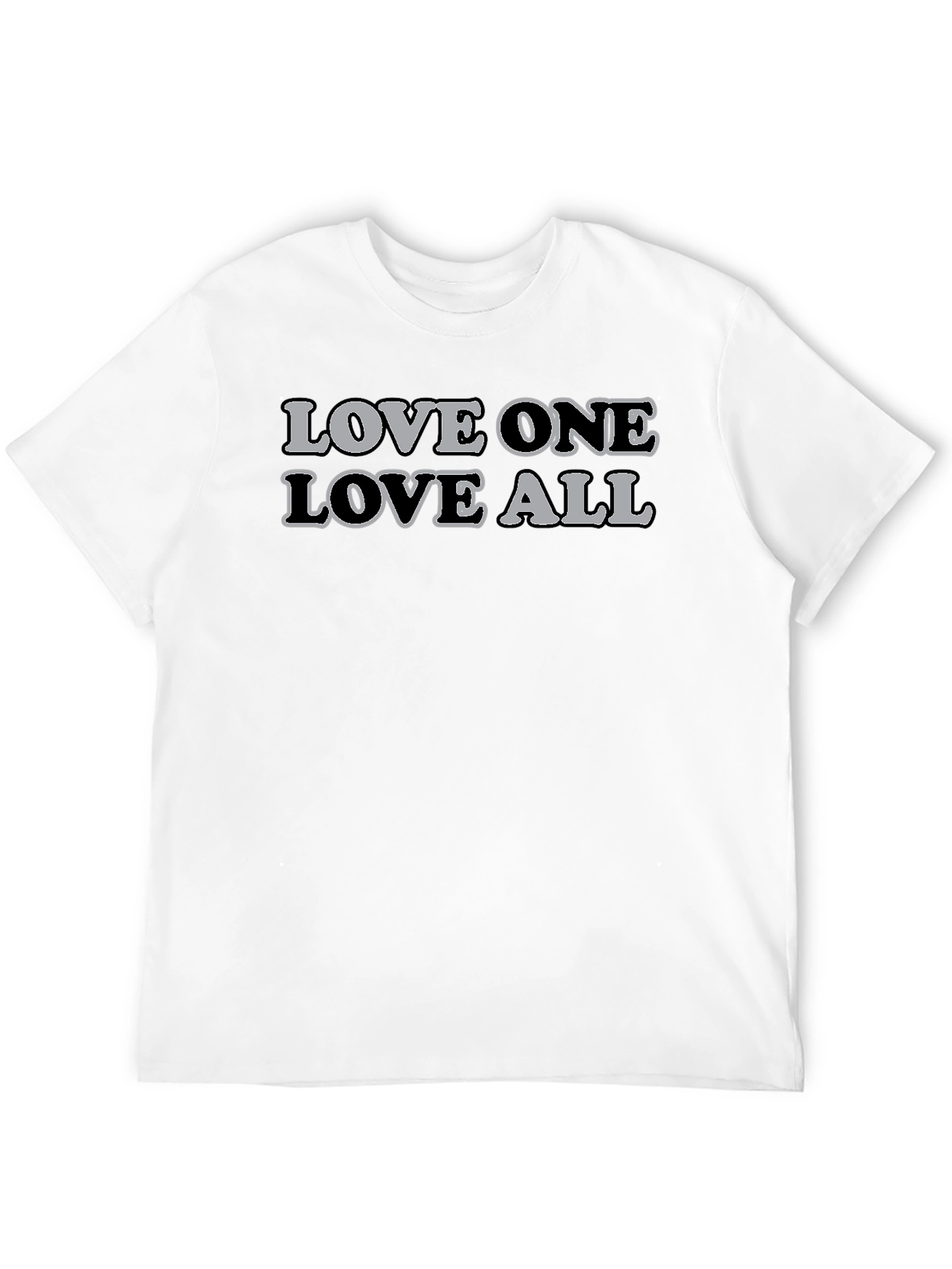 Love One Love All Graphic T-Shirt - Black