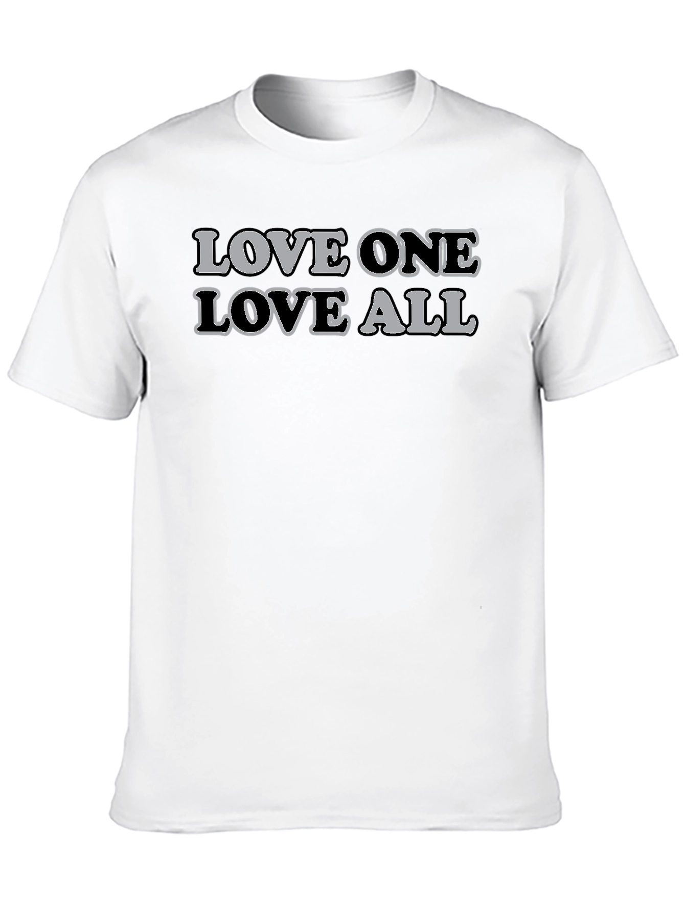 Love One Love All Graphic T-Shirt - Black