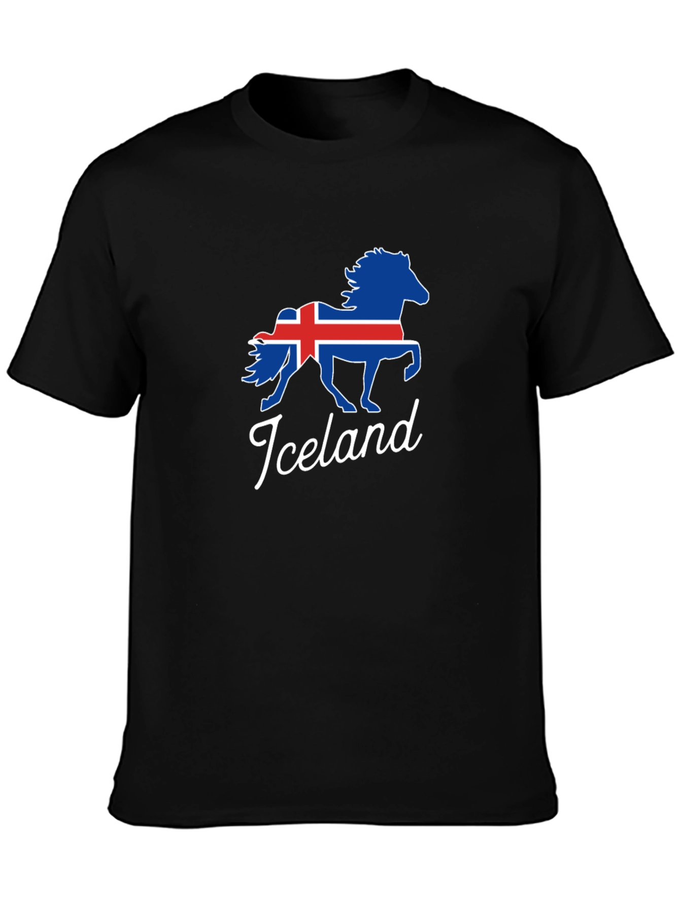 Iceland Horse Flag Graphic T-Shirt