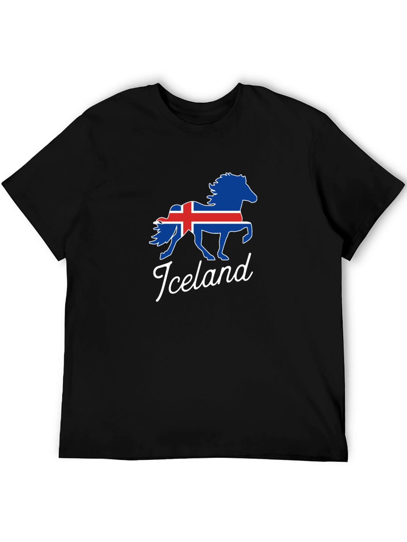 Iceland Horse Flag Graphic T-Shirt