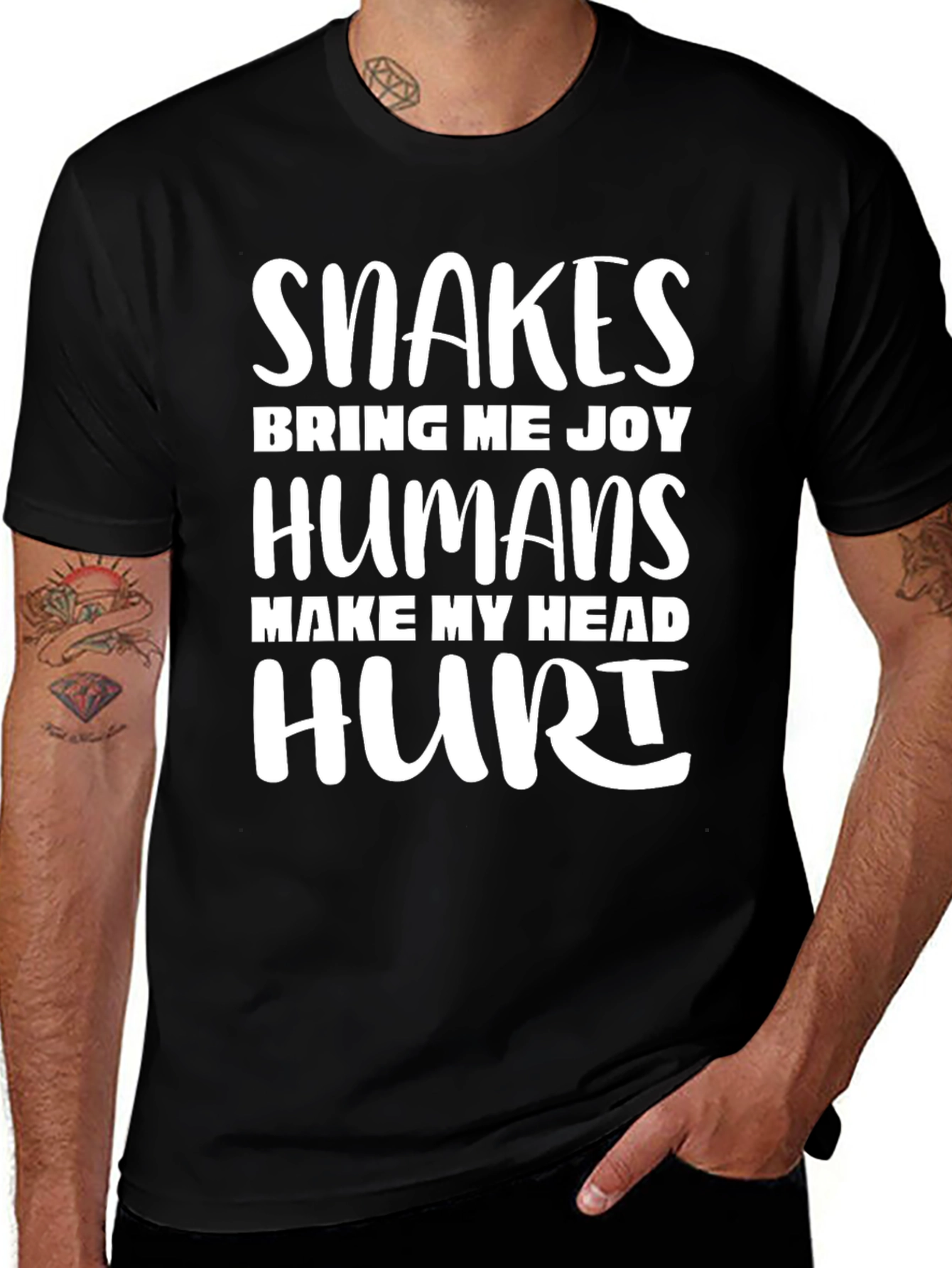 Snakes Bring Me Joy T-Shirt: Funny Reptile Lover Tee
