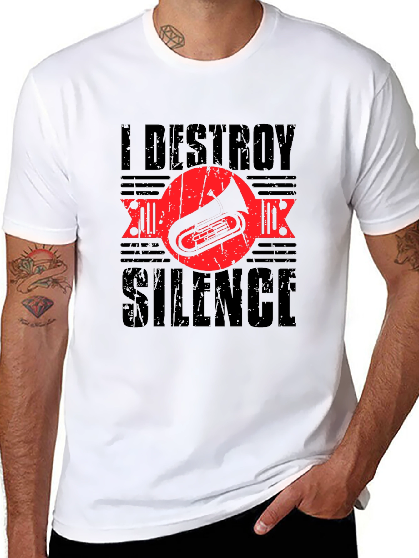 I Destroy Silence T-Shirt - Musician Tee