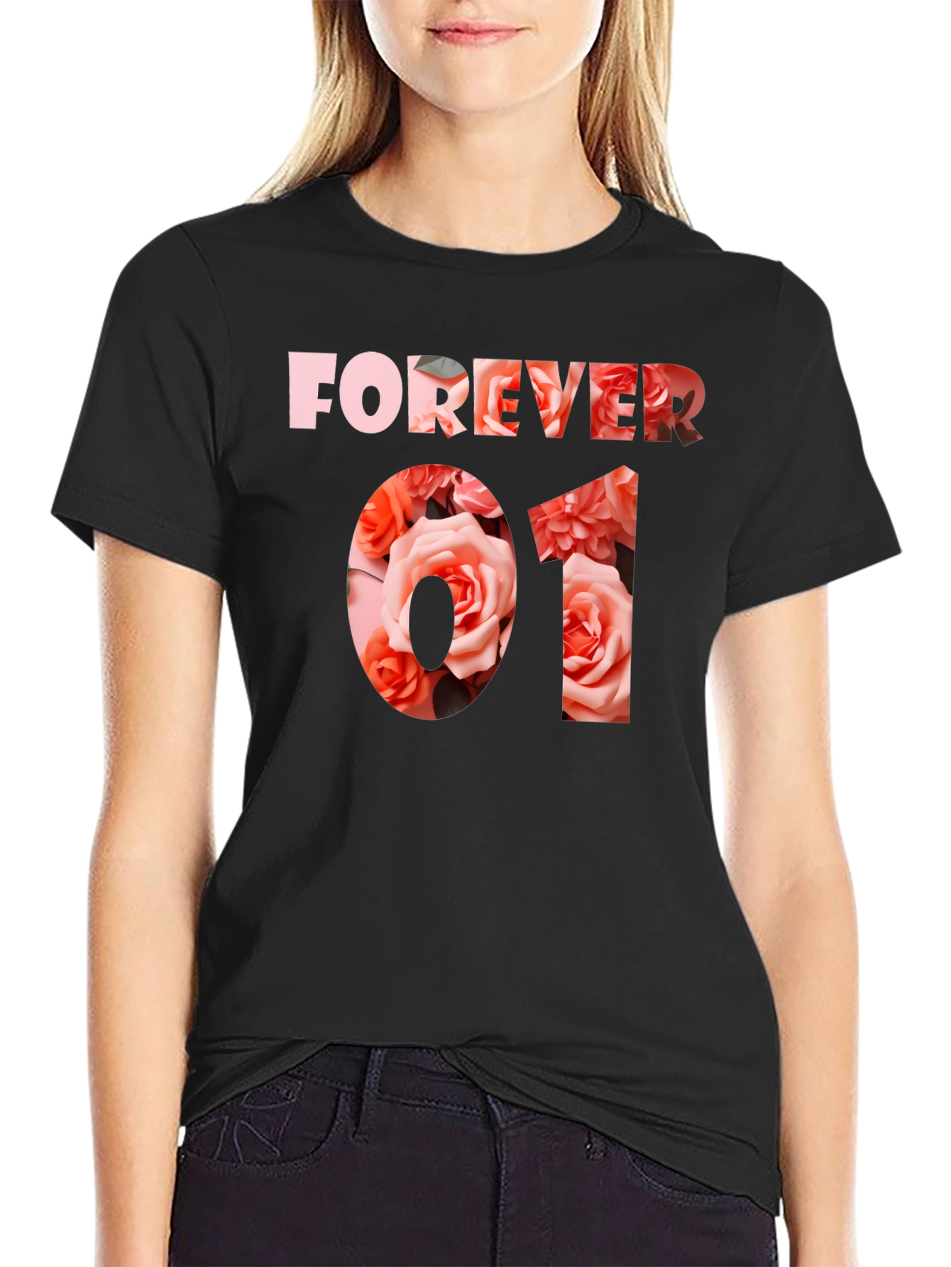 Forever 01 Floral Graphic T-Shirt