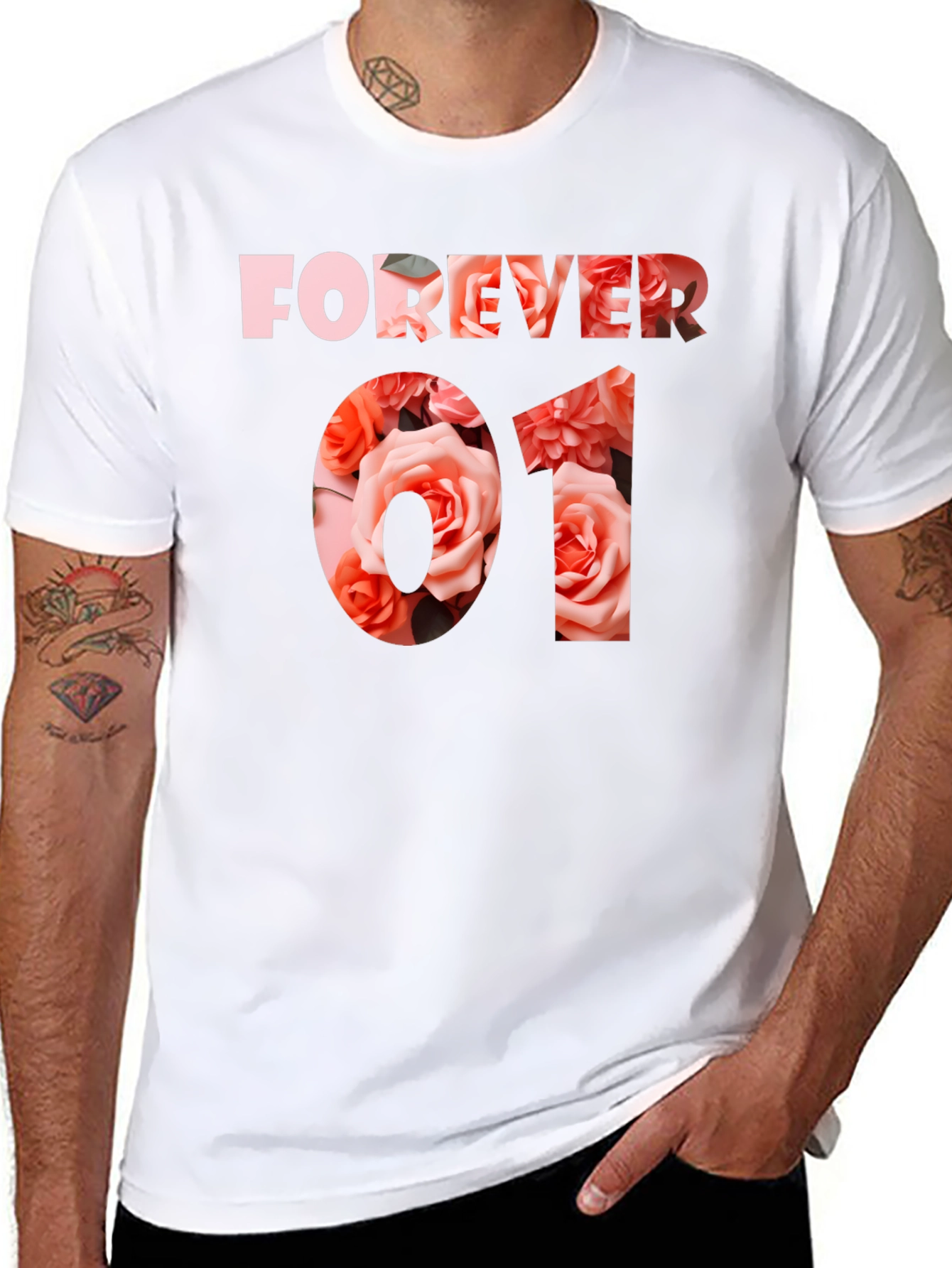 Forever 01 Floral Graphic T-Shirt