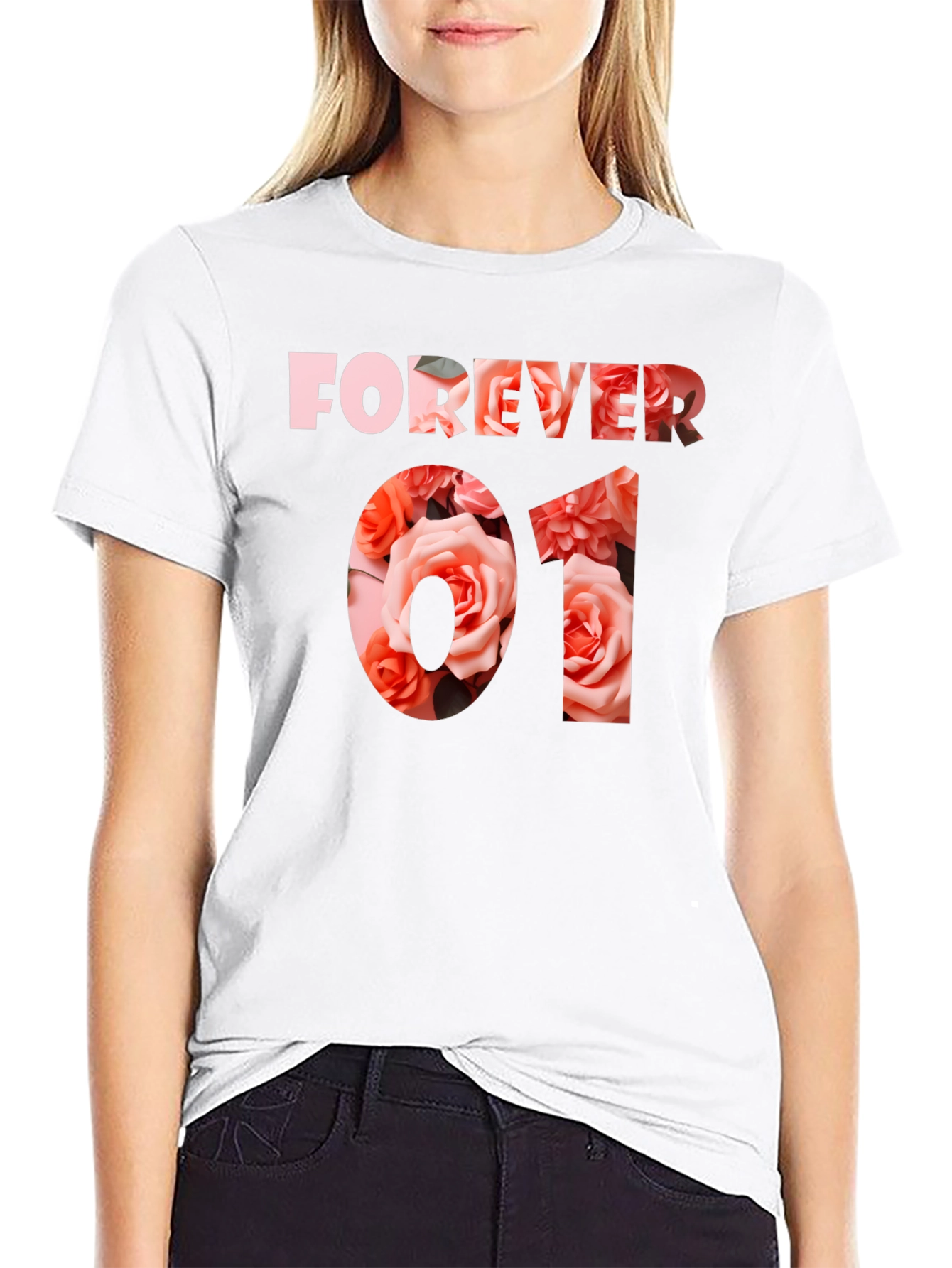 Forever 01 Floral Graphic T-Shirt