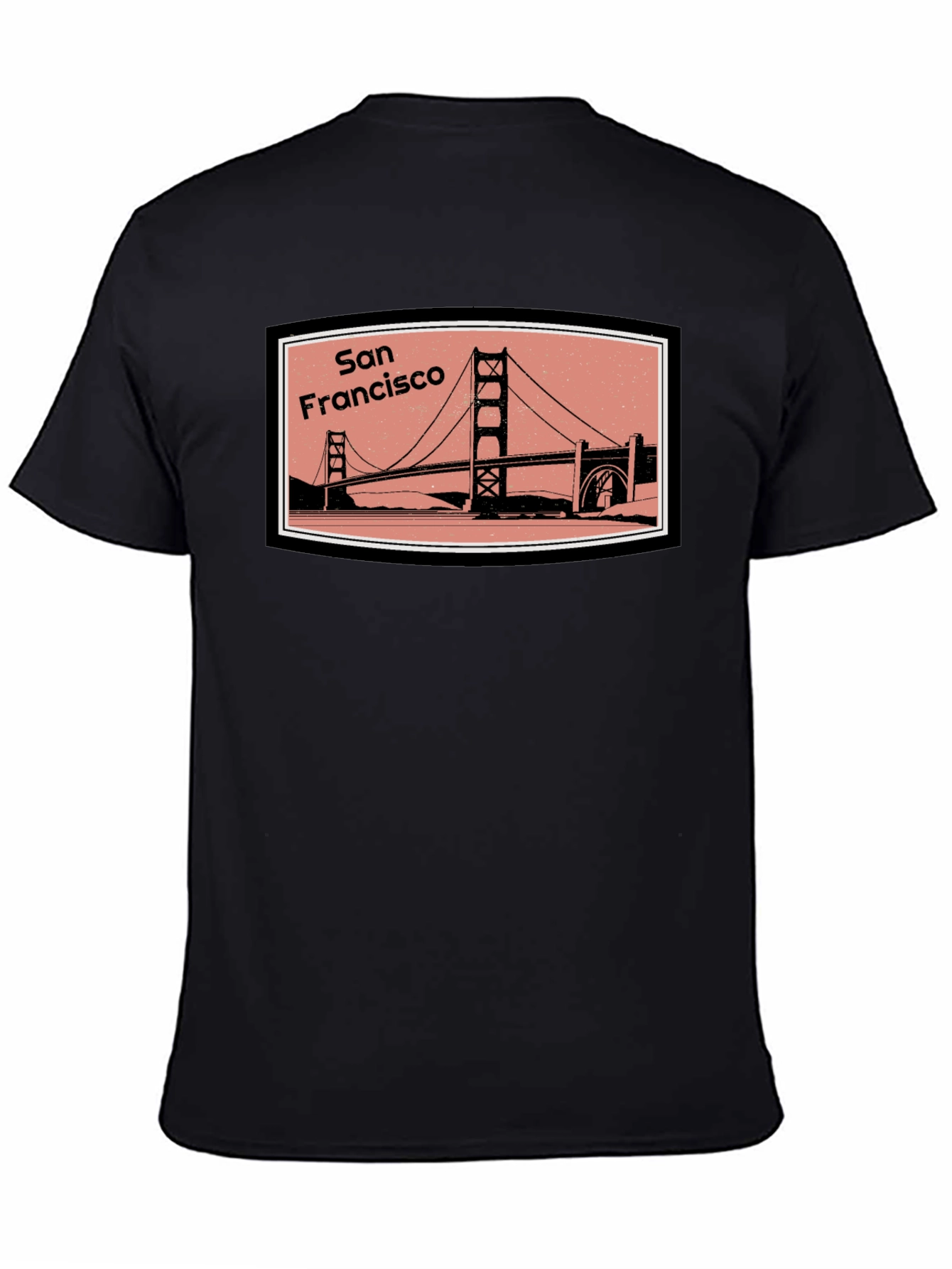 San Francisco Bridge Black T-Shirt