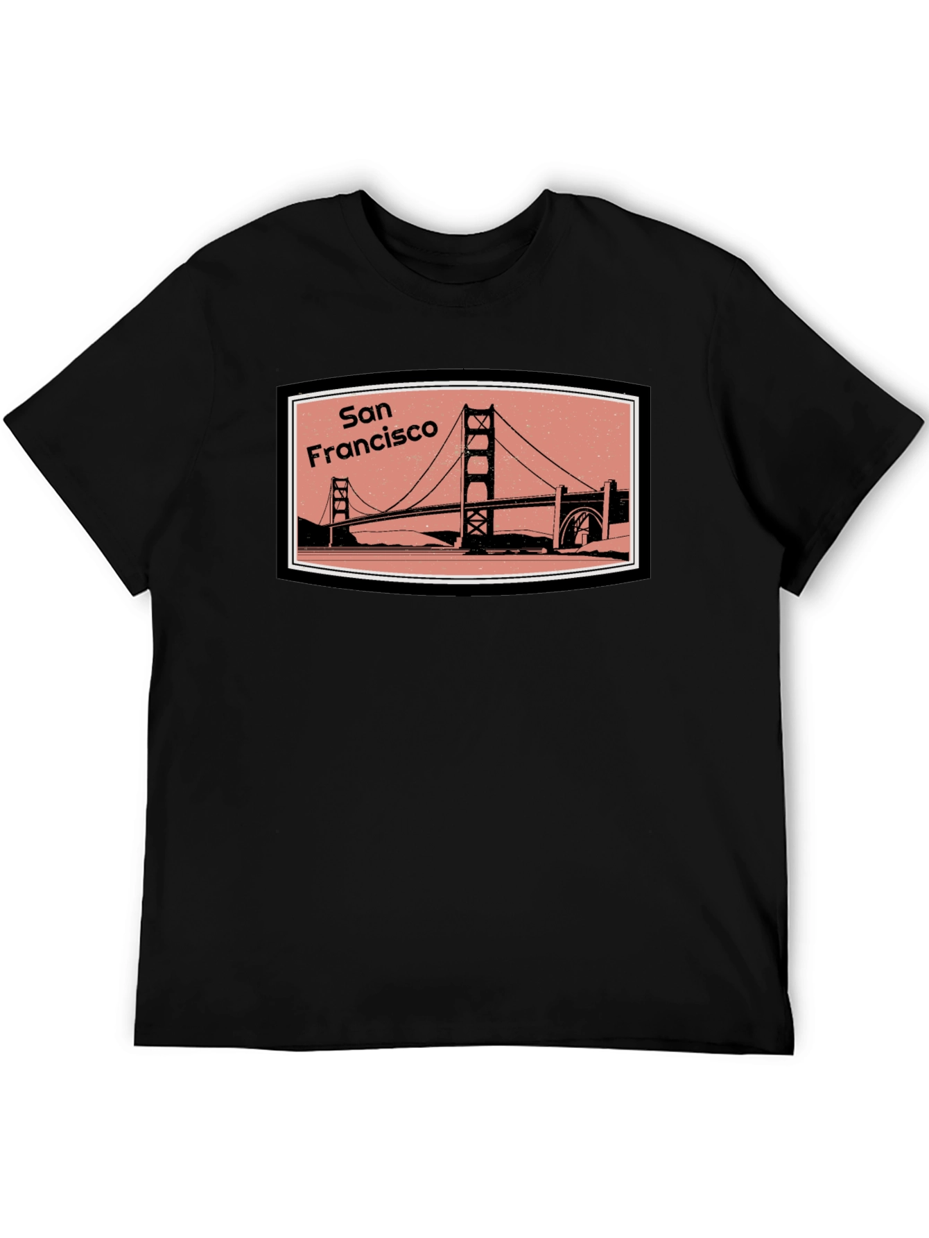 San Francisco Bridge Black T-Shirt