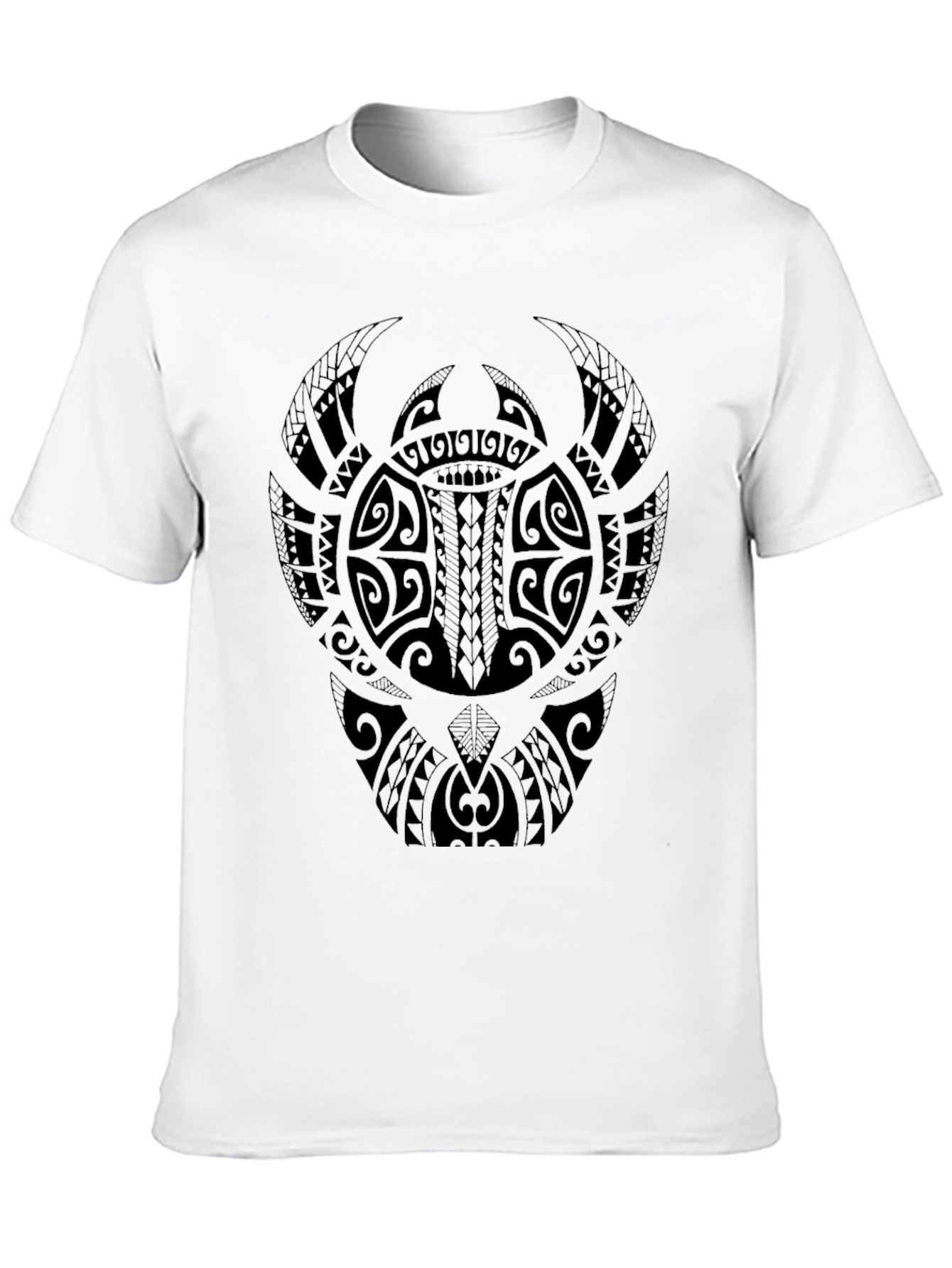 Tribal Tattoo Graphic Tee - Black
