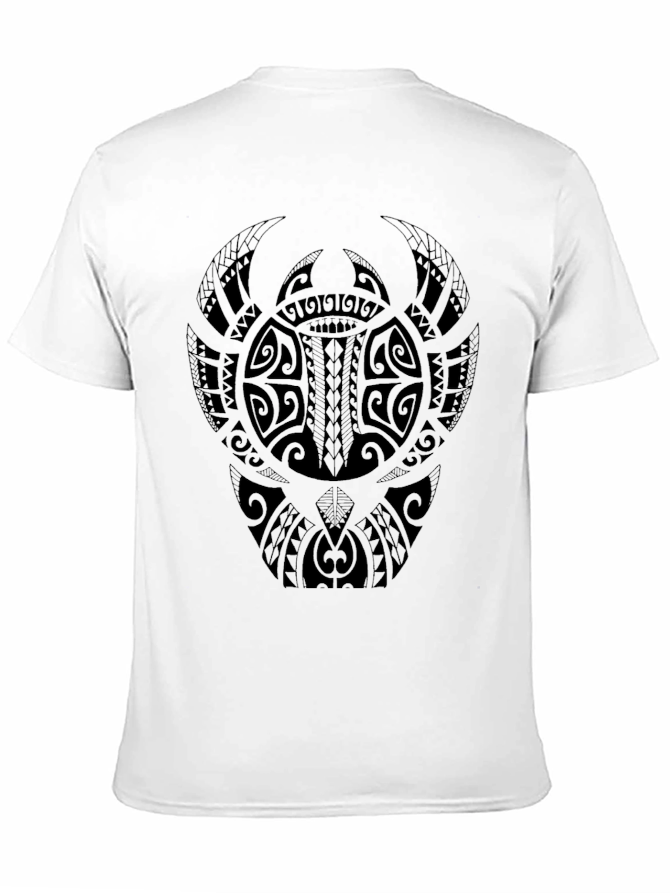 Tribal Tattoo Graphic Tee - Black
