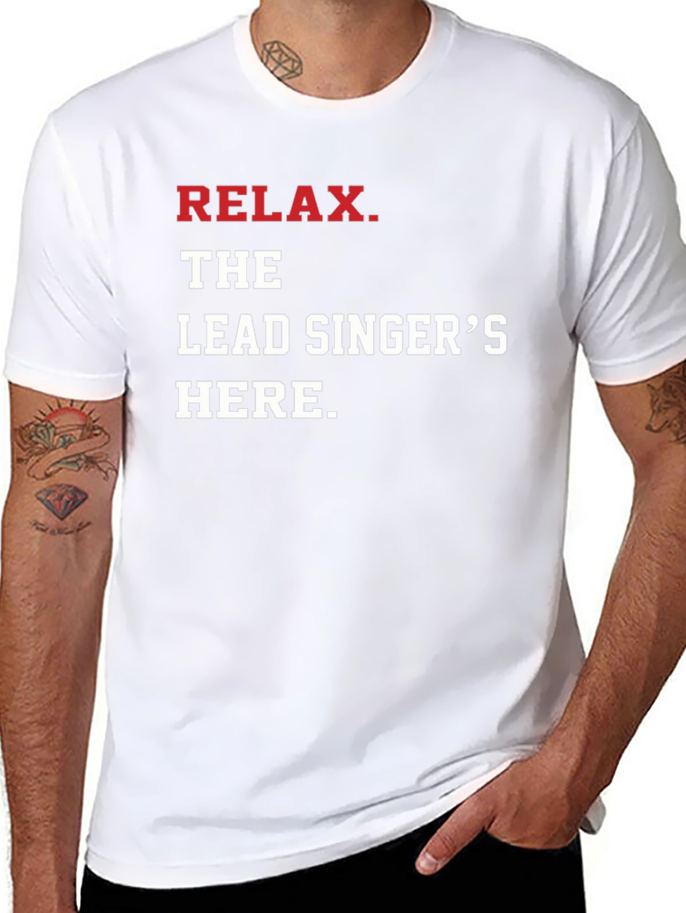 Relax The Lead Singers Here T-Shirt - Black