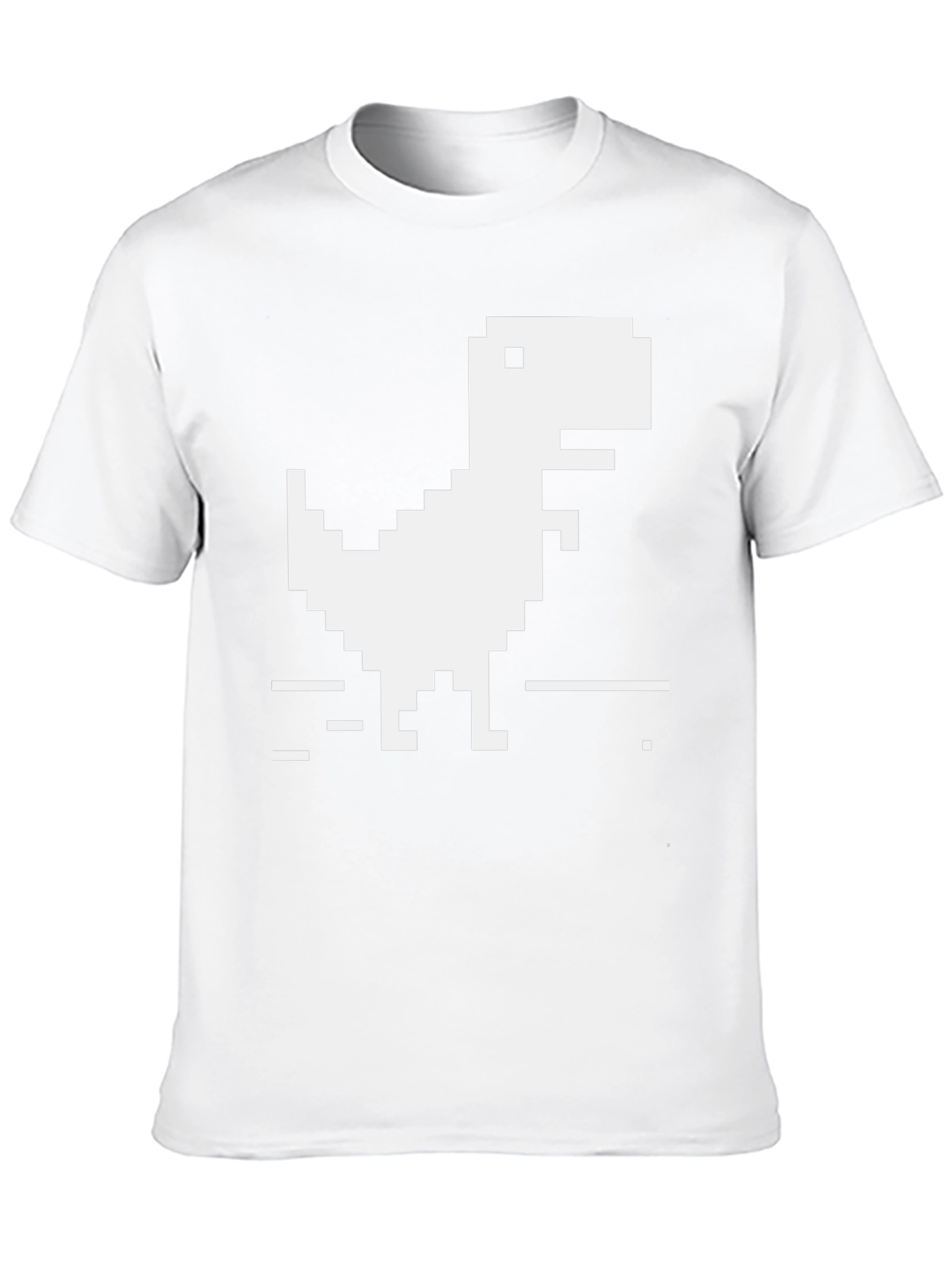 Pixel Dinosaur Black T-Shirt - Gamer Style