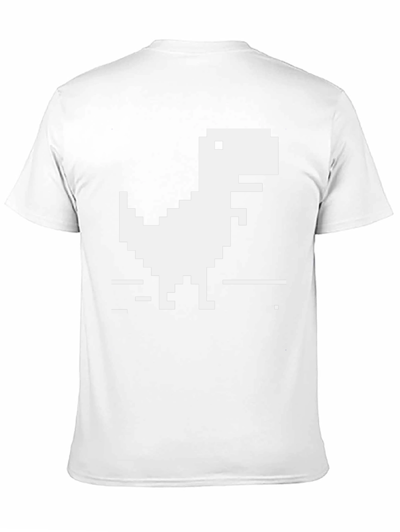 Pixel Dinosaur Black T-Shirt - Gamer Style
