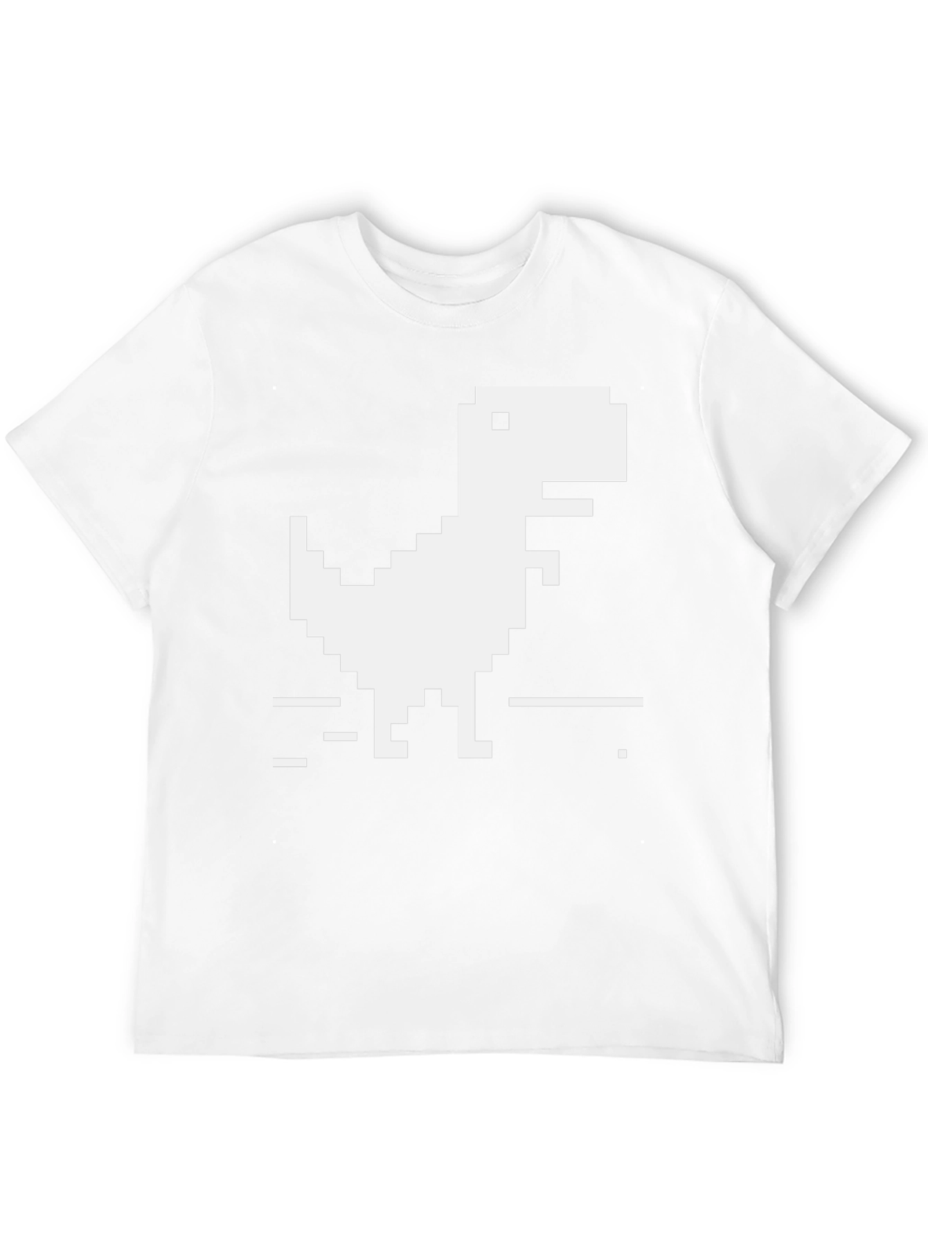 Pixel Dinosaur Black T-Shirt - Gamer Style