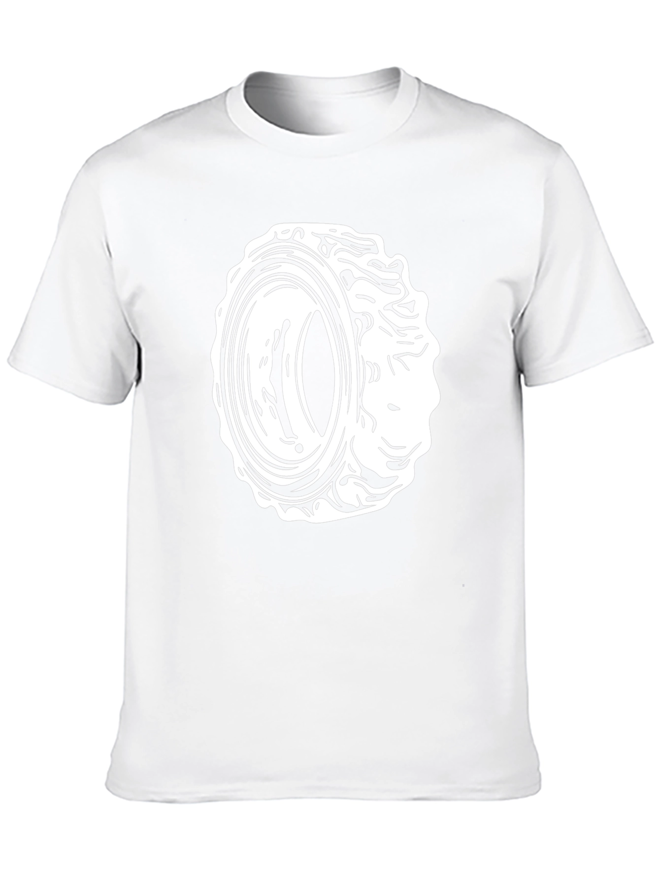 Black T-Shirt with Circular Graphic