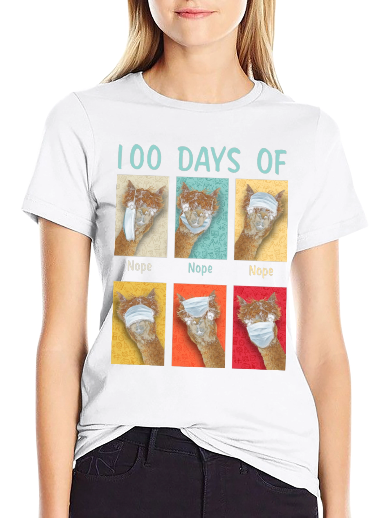 100 Days of Nope Alpaca T-Shirt