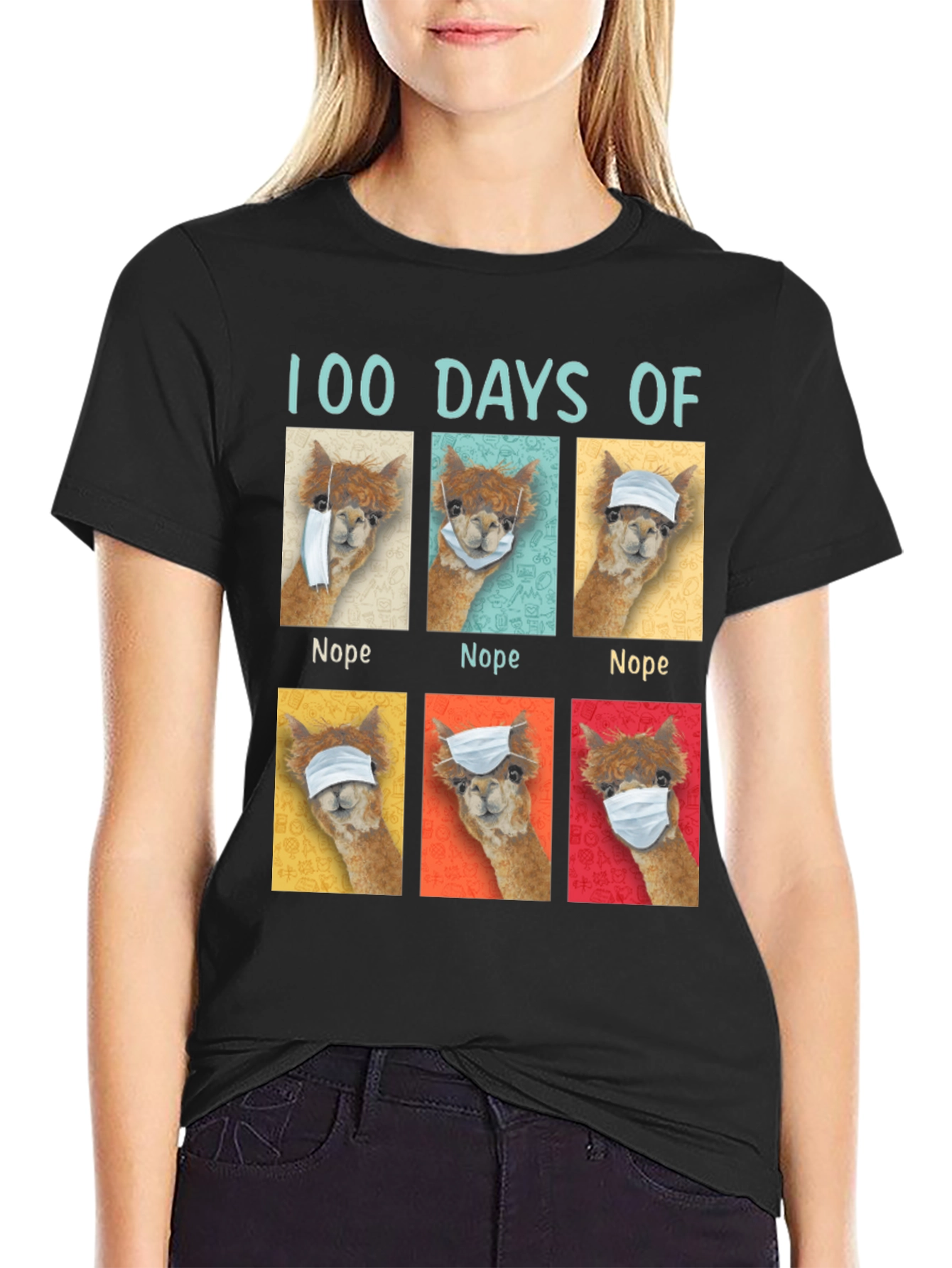 100 Days of Nope Alpaca T-Shirt