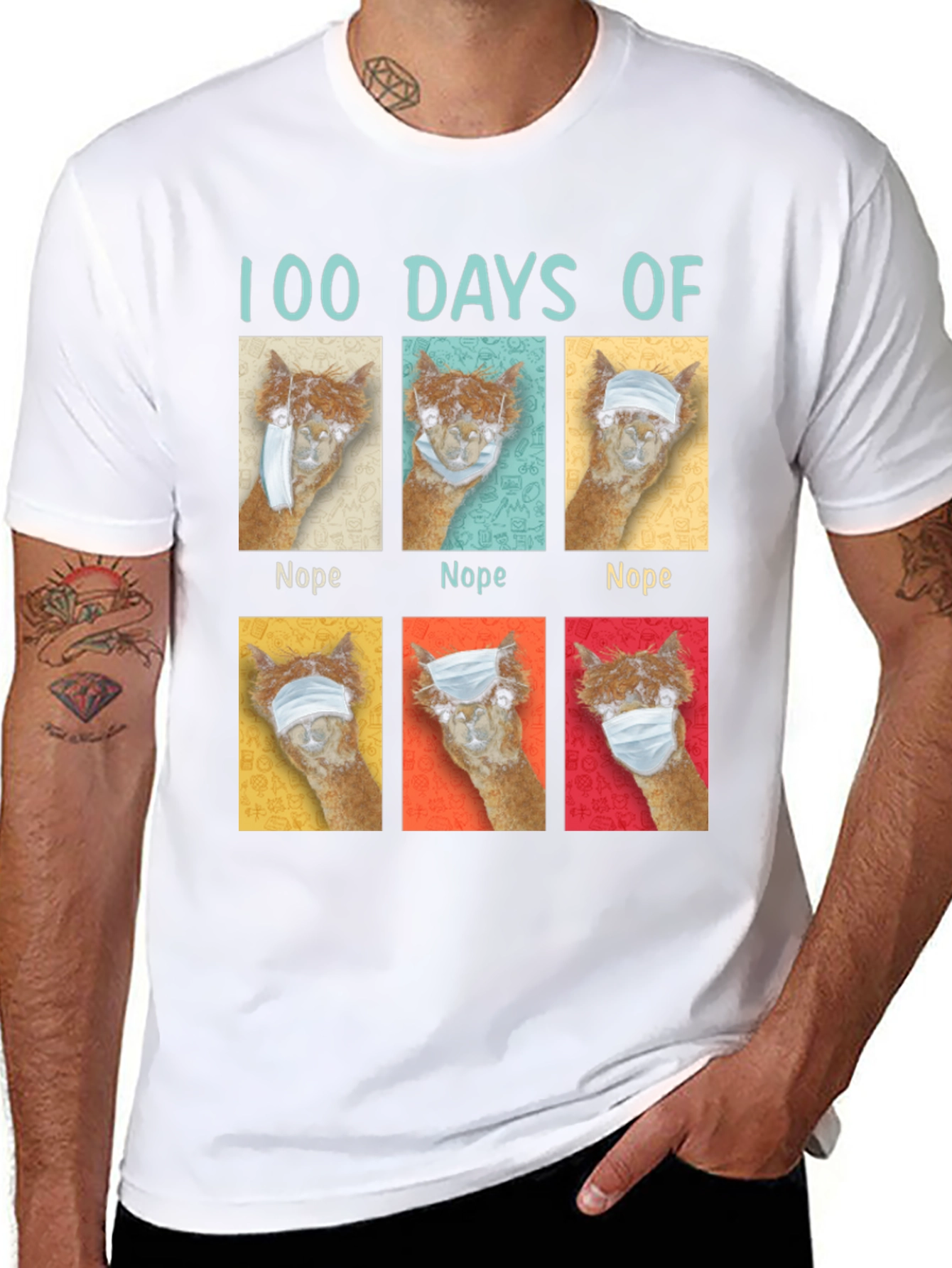100 Days of Nope Alpaca T-Shirt