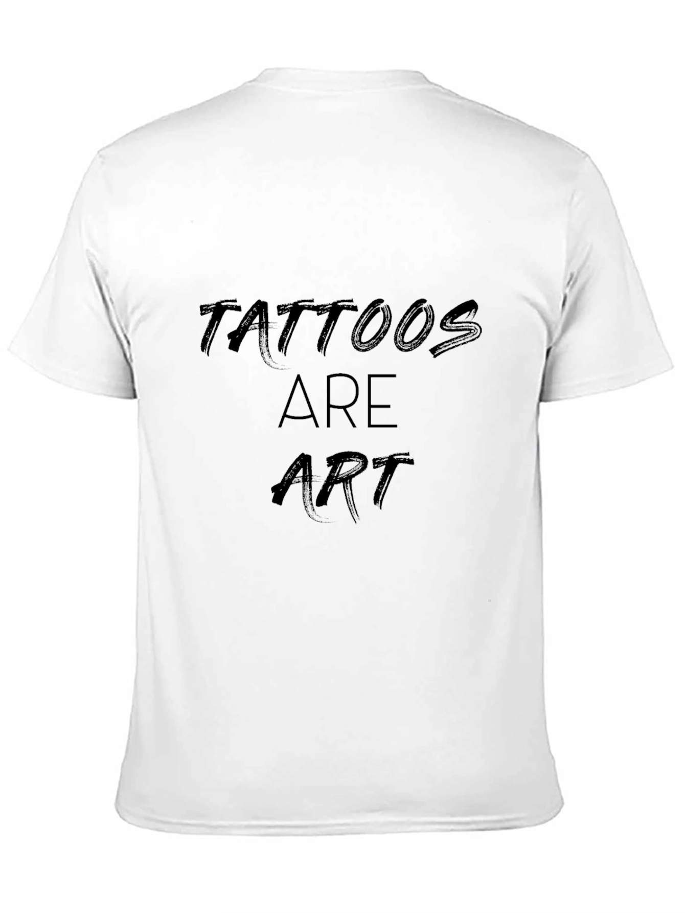 Tattoos are Art - Black Graphic Tee