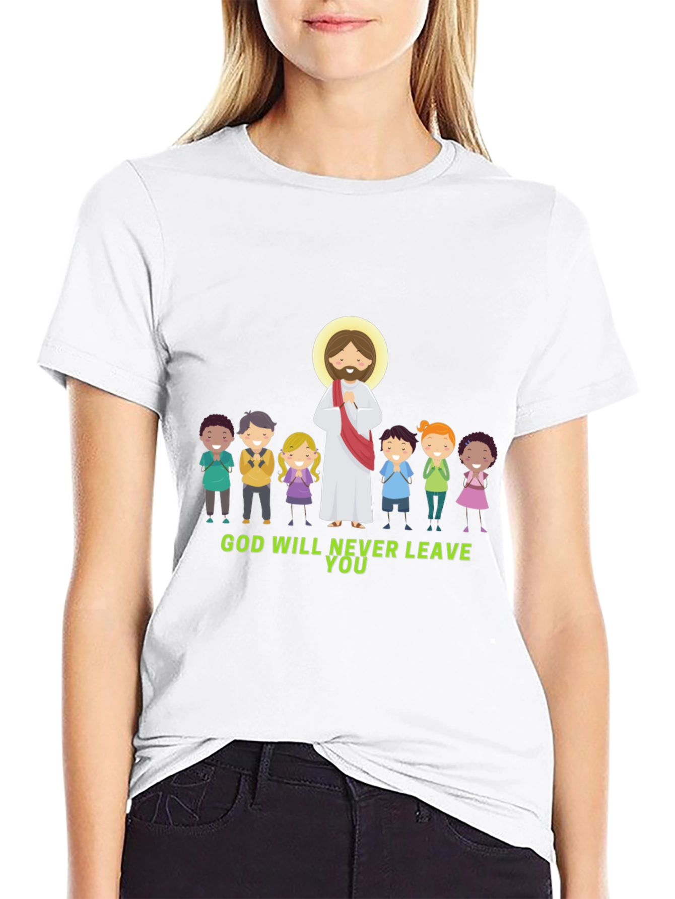 God Will Never Leave You Graphic T-Shirt
