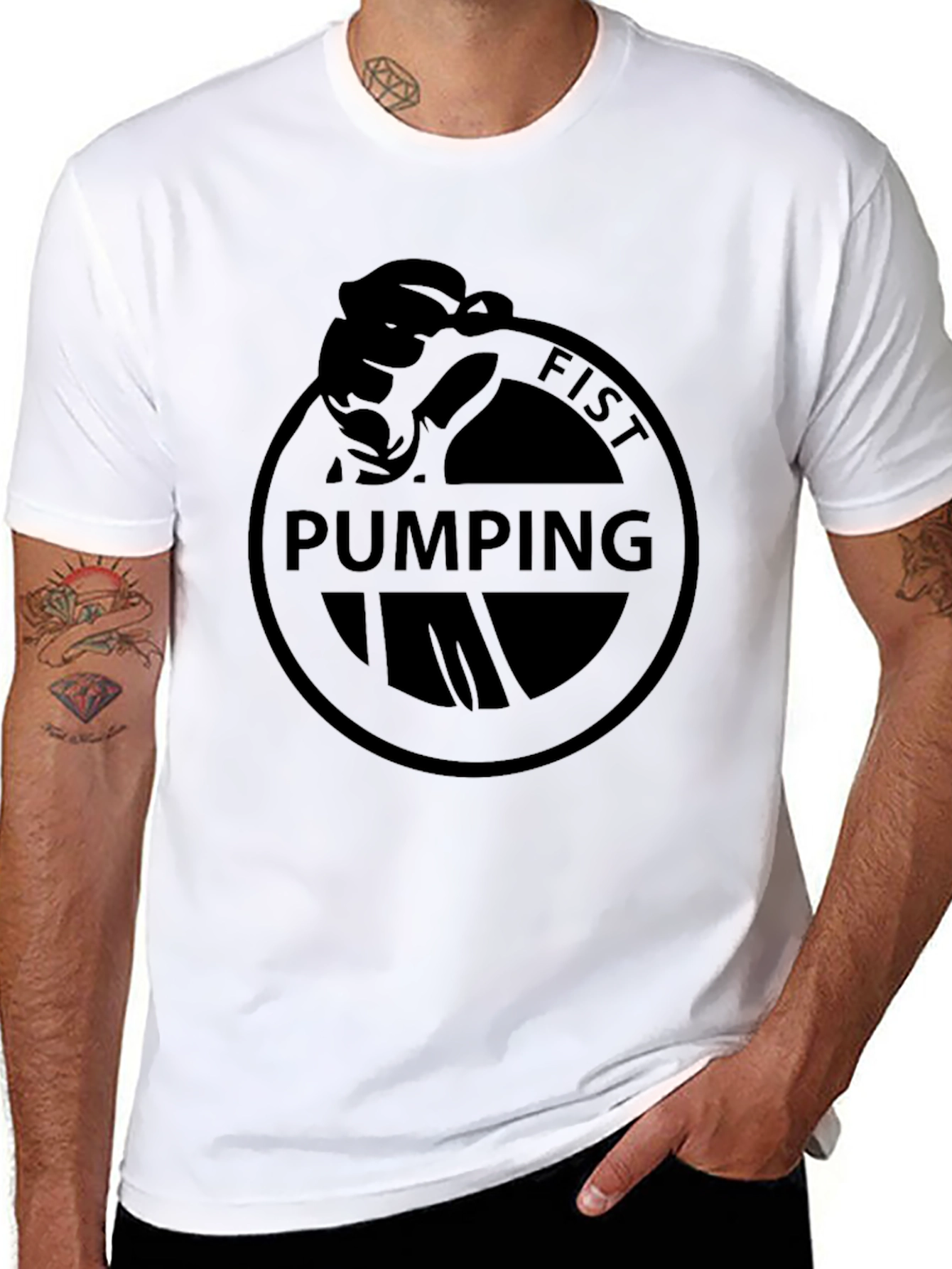Fist Pumping T-Shirt - Classic Black Tee