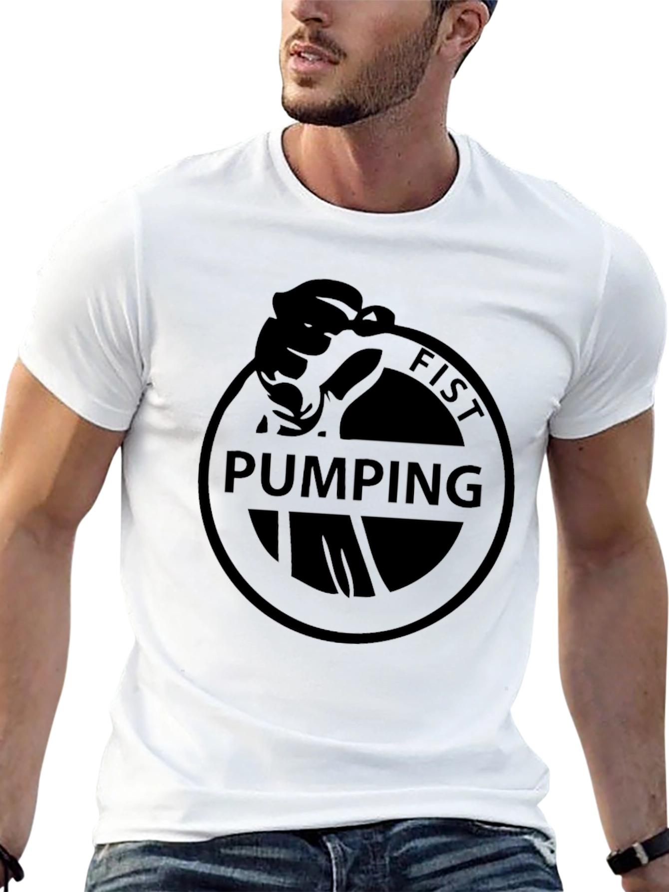Fist Pumping T-Shirt - Classic Black Tee