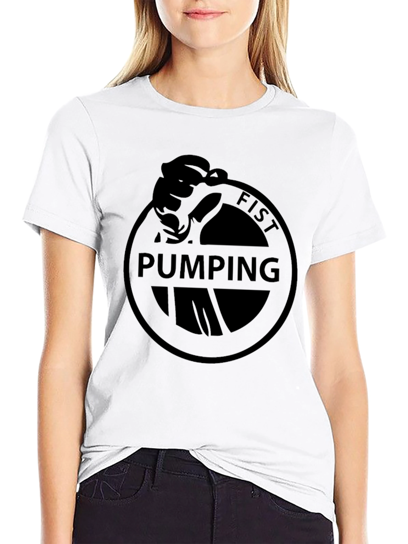 Fist Pumping T-Shirt - Classic Black Tee