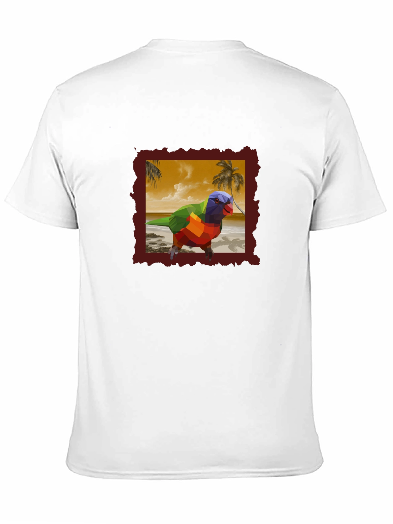 Geometric Lorikeet Beach T-Shirt