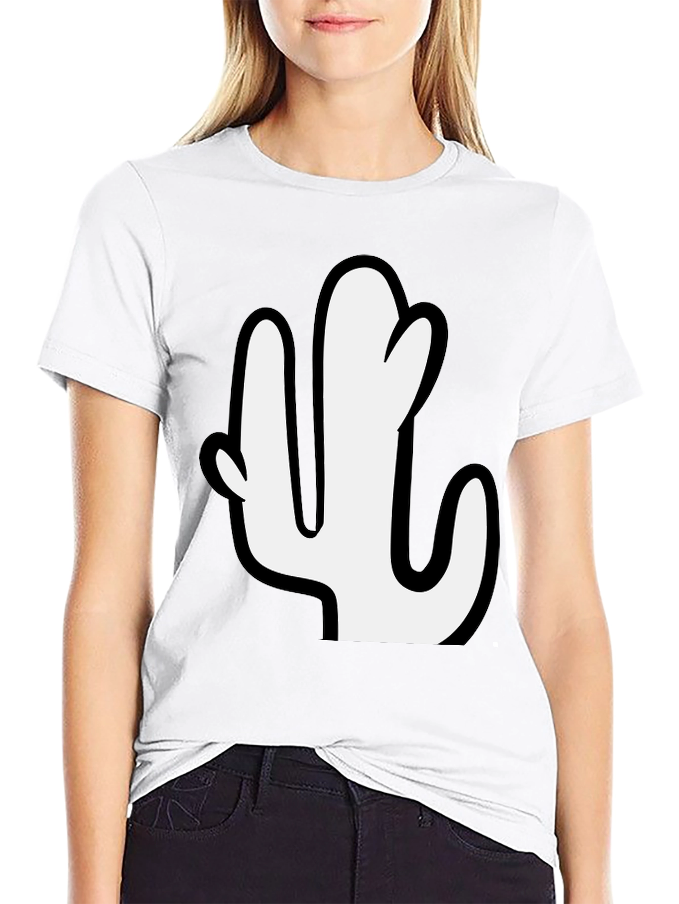 Cactus Graphic Print Tee - Casual Style
