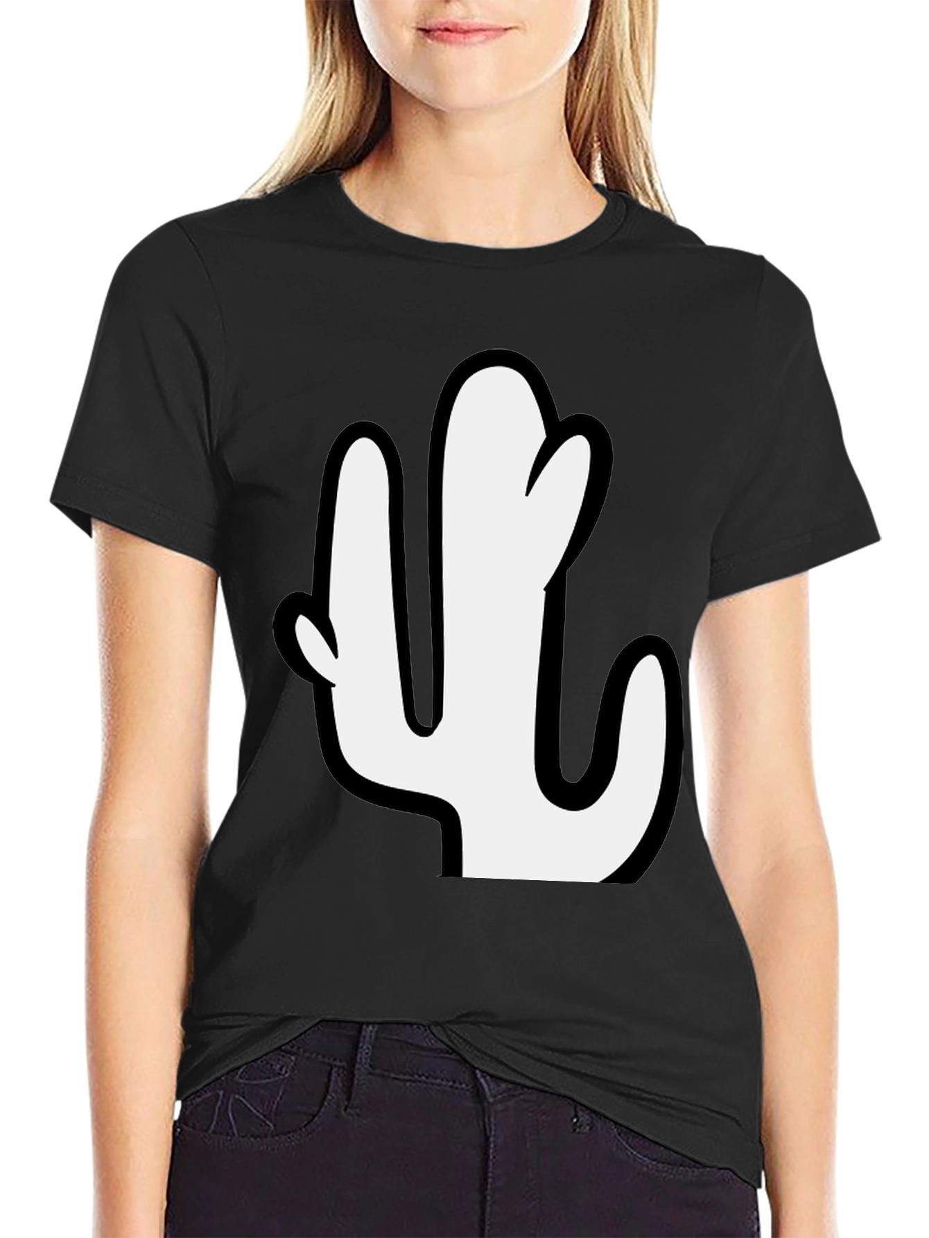 Cactus Graphic Print Tee - Casual Style