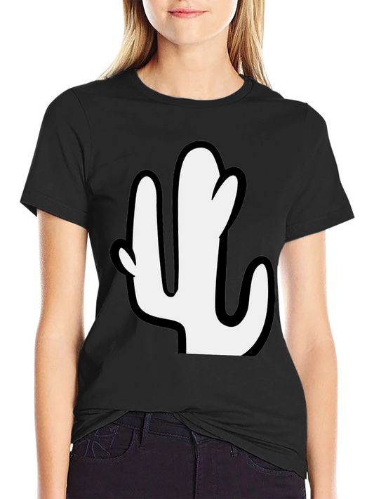 Cactus Graphic Print Tee - Casual Style