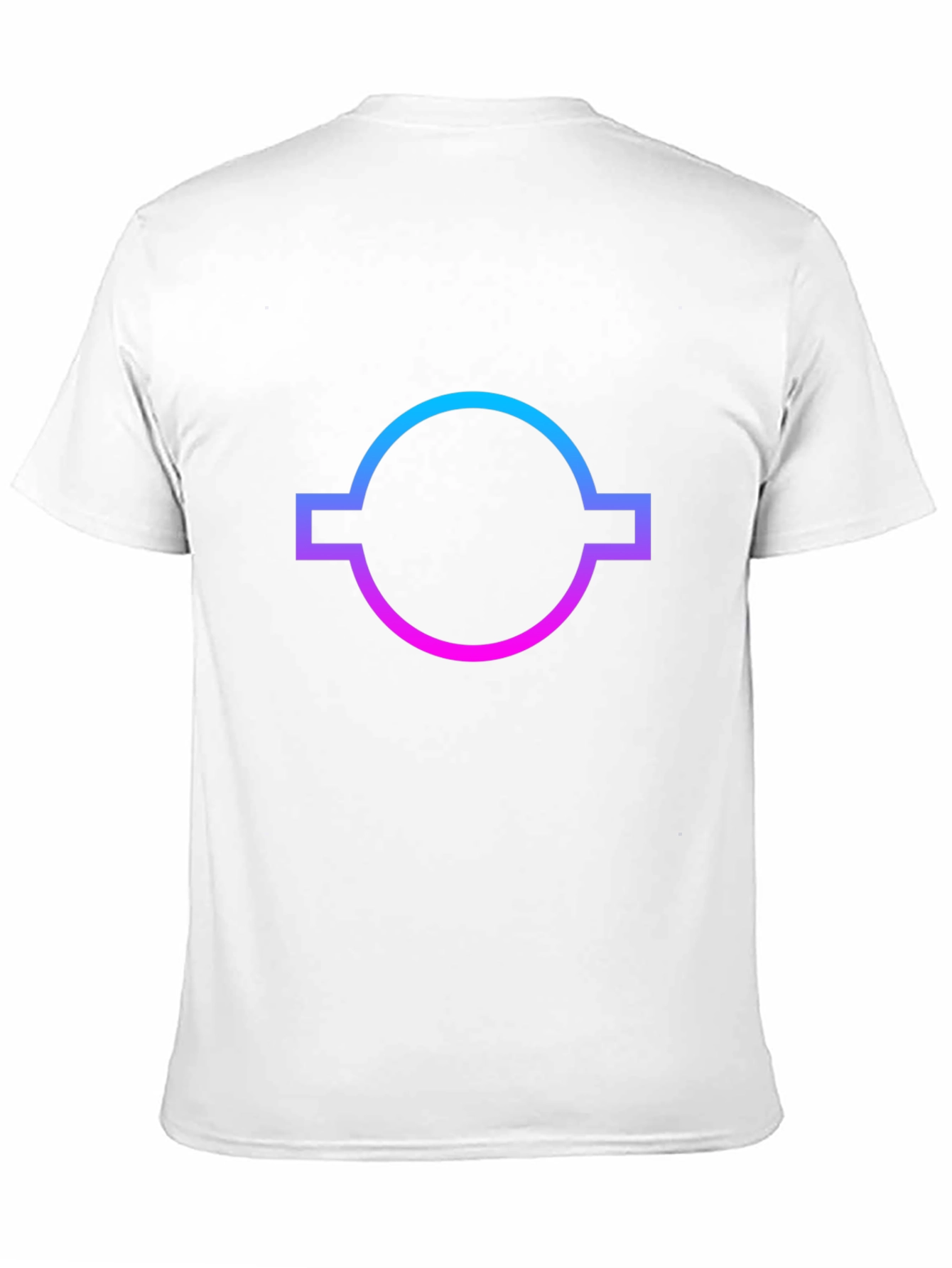 Gradient Circle Graphic Tee - Casual Style