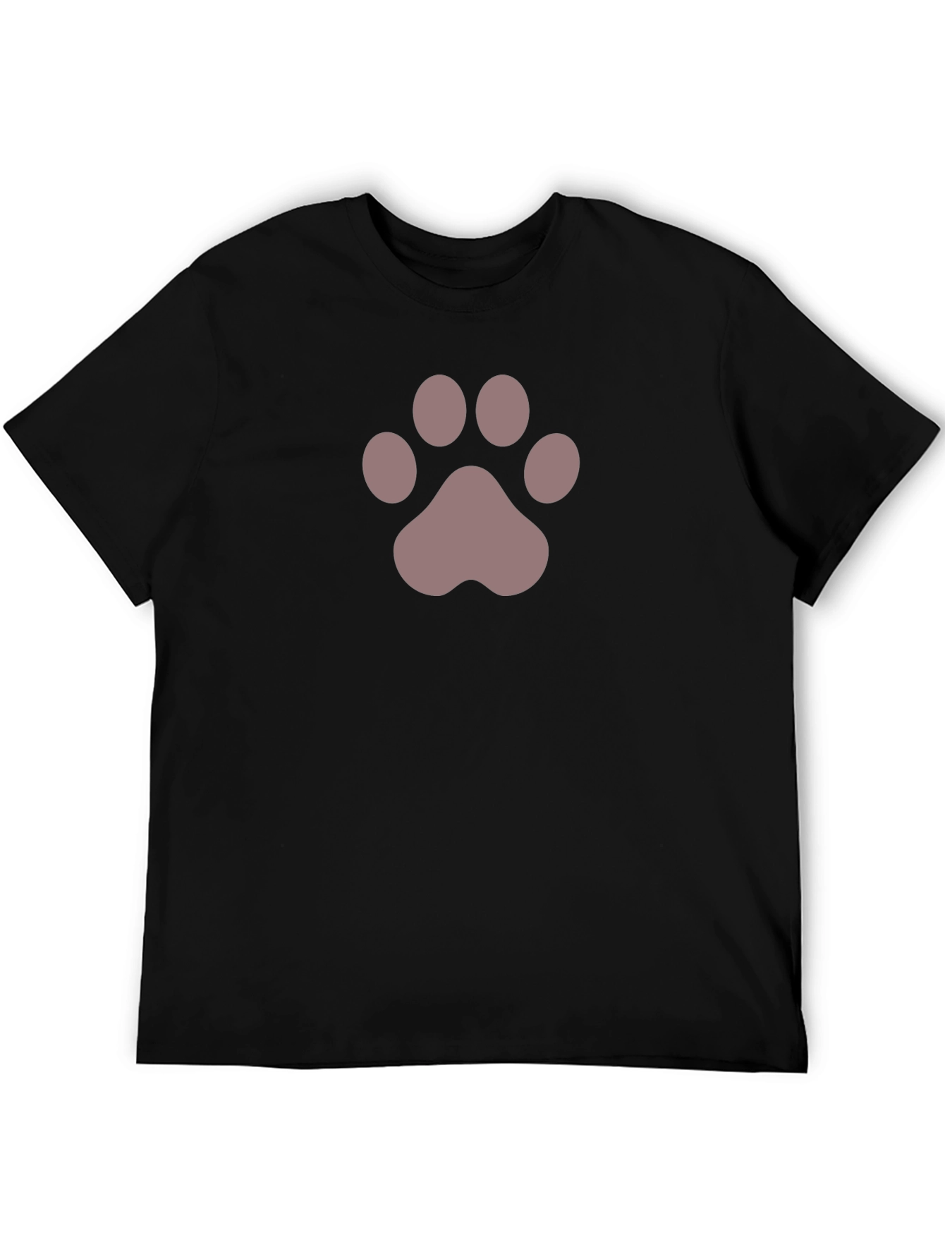 Paw Print Graphic Tee - Black Unisex T-Shirt