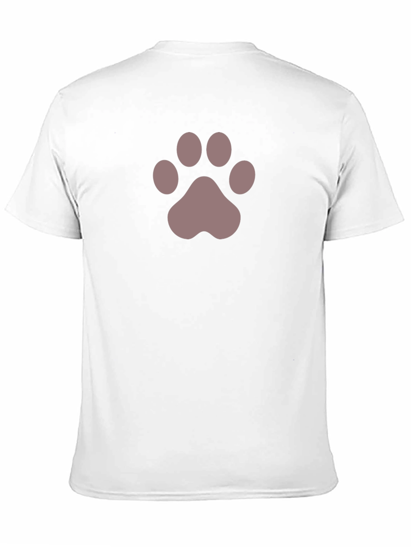 Paw Print Graphic Tee - Black Unisex T-Shirt