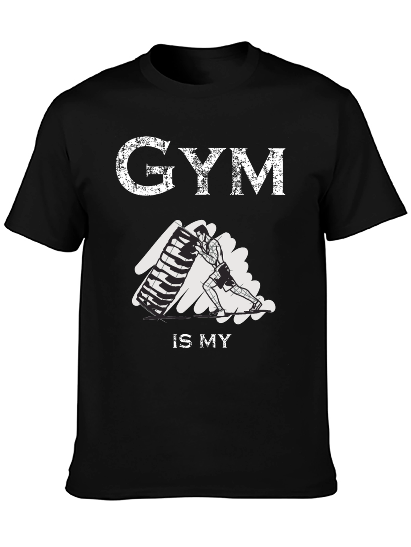Gym Is My Life T-Shirt: Fitness Motivation Tee