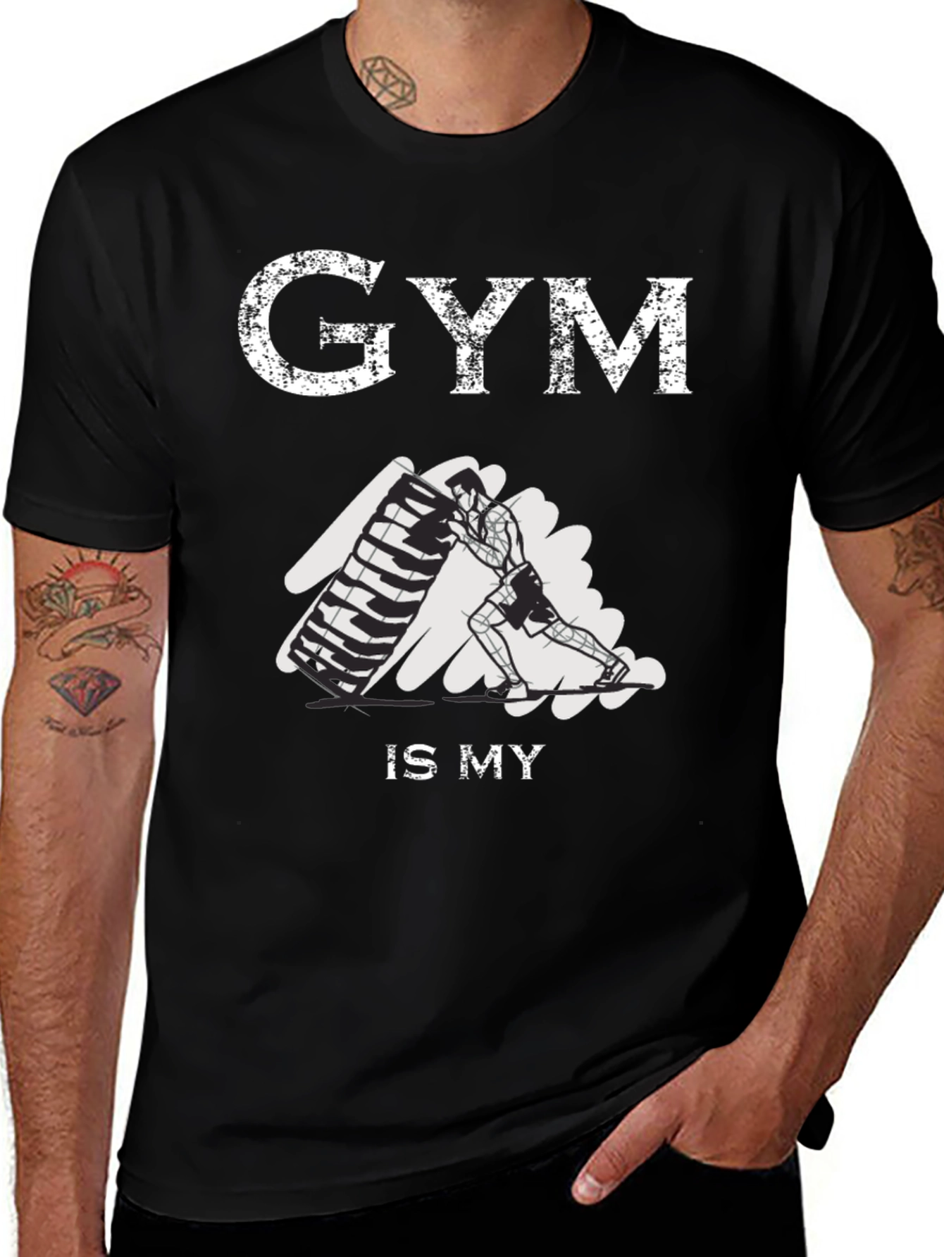 Gym Is My Life T-Shirt: Fitness Motivation Tee