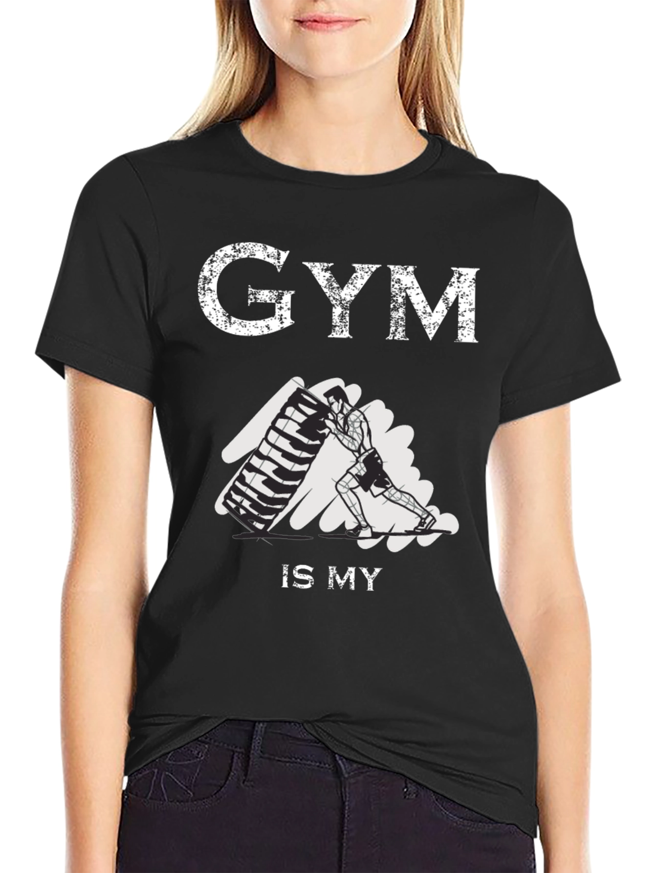 Gym Is My Life T-Shirt: Fitness Motivation Tee