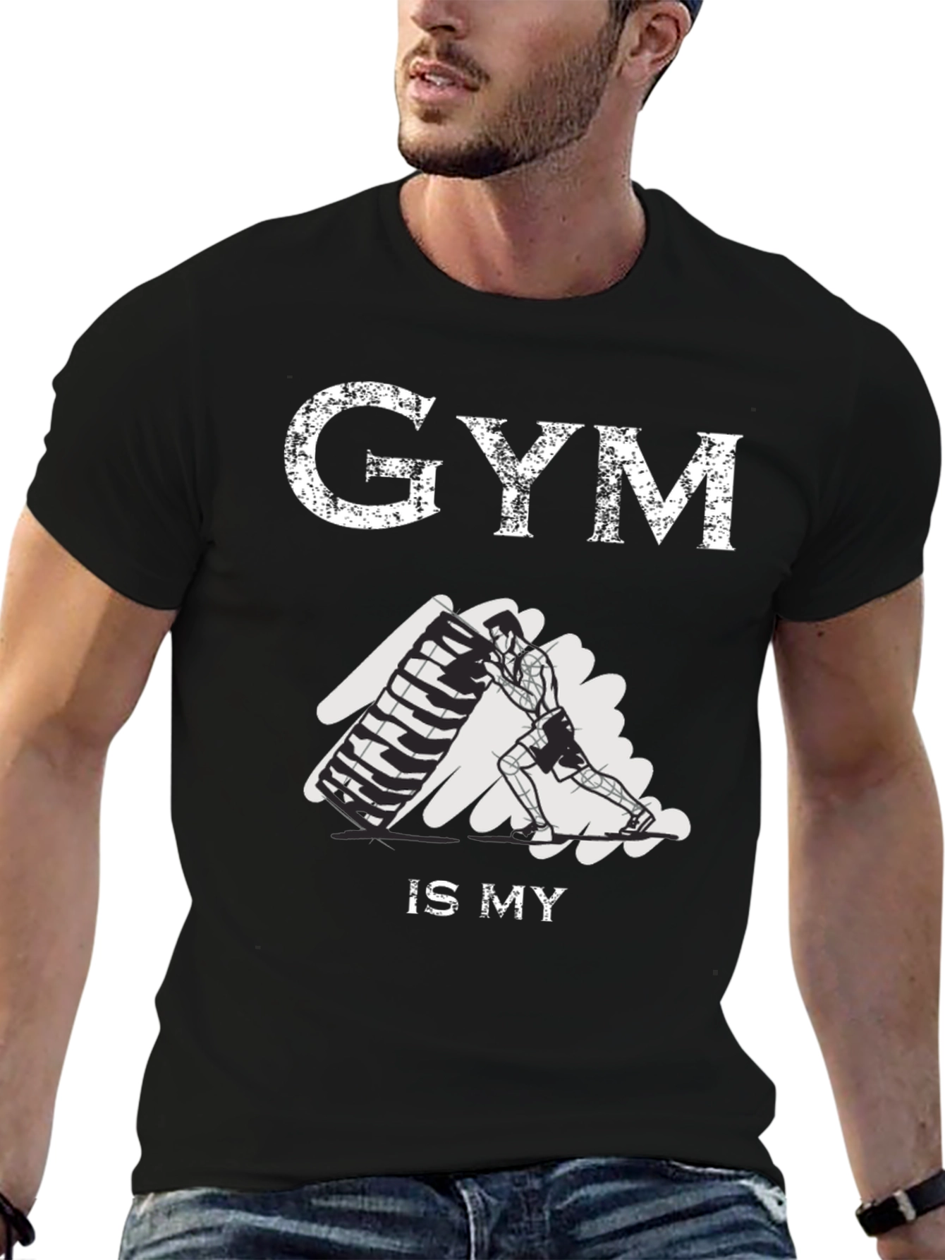 Gym Is My Life T-Shirt: Fitness Motivation Tee
