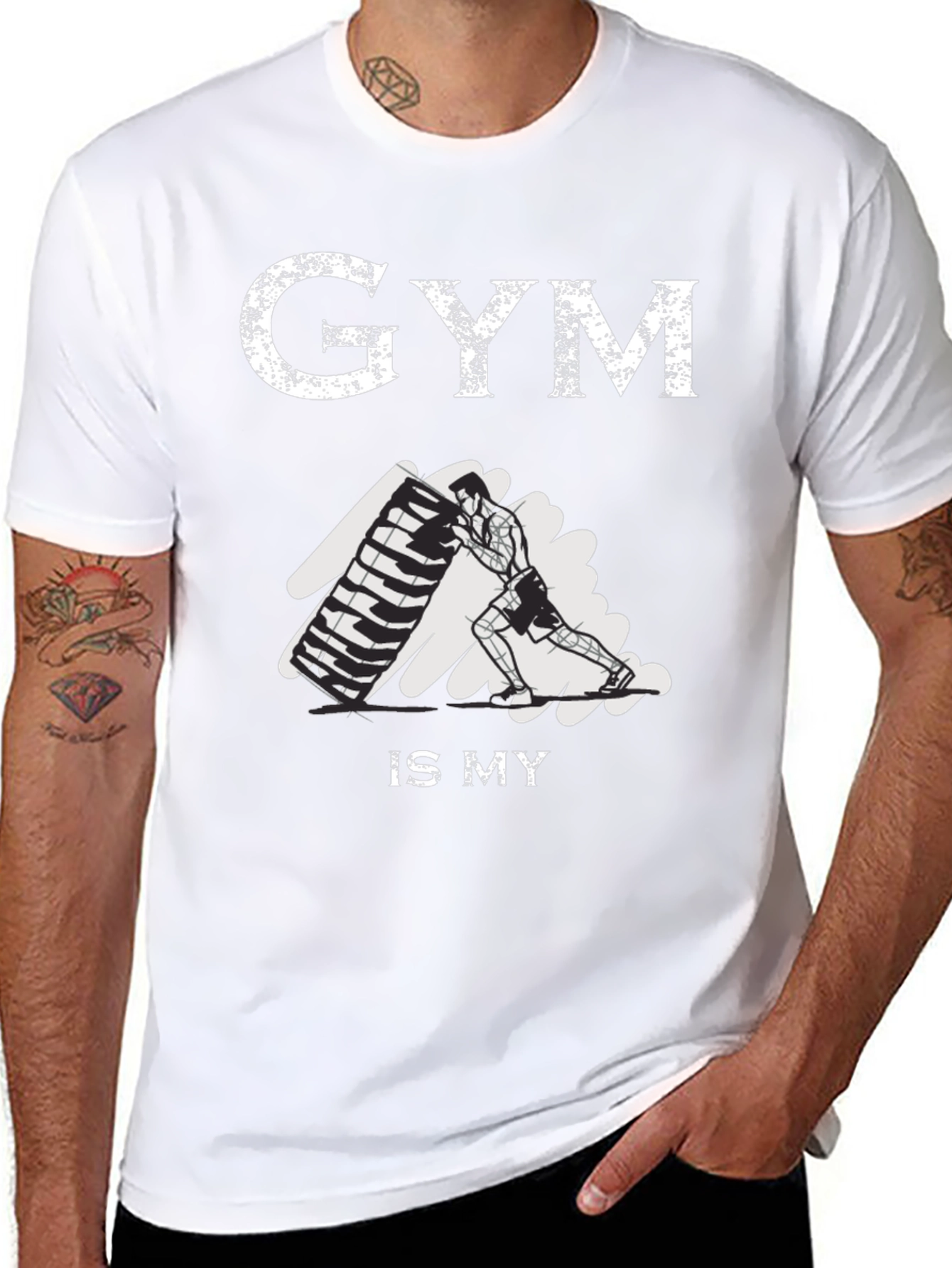 Gym Is My Life T-Shirt: Fitness Motivation Tee