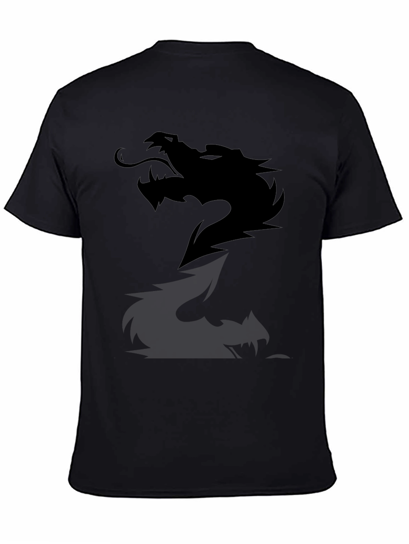 Black Dragon Graphic Tee - Mens Casual Cotton T-Shirt