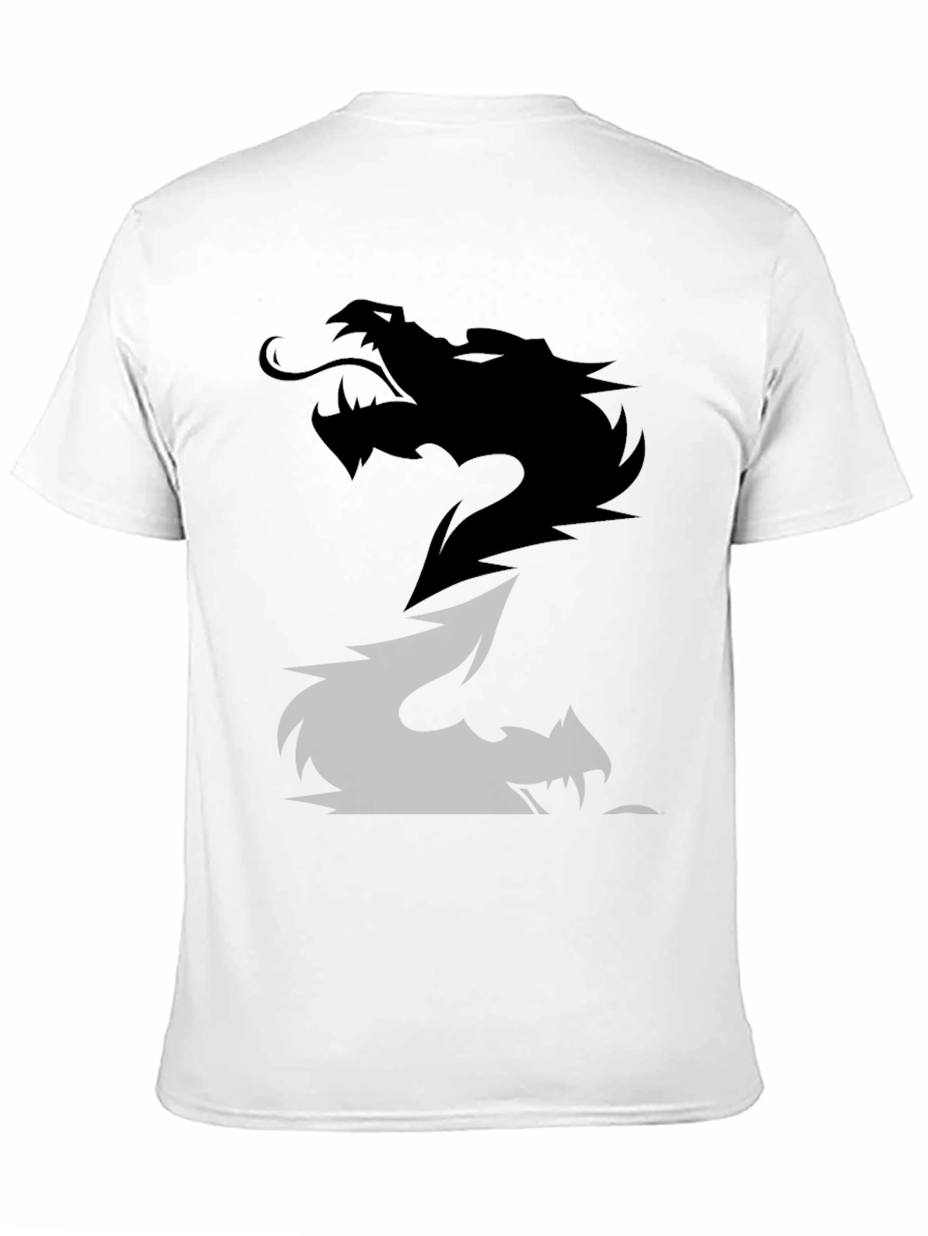 Black Dragon Graphic Tee - Mens Casual Cotton T-Shirt