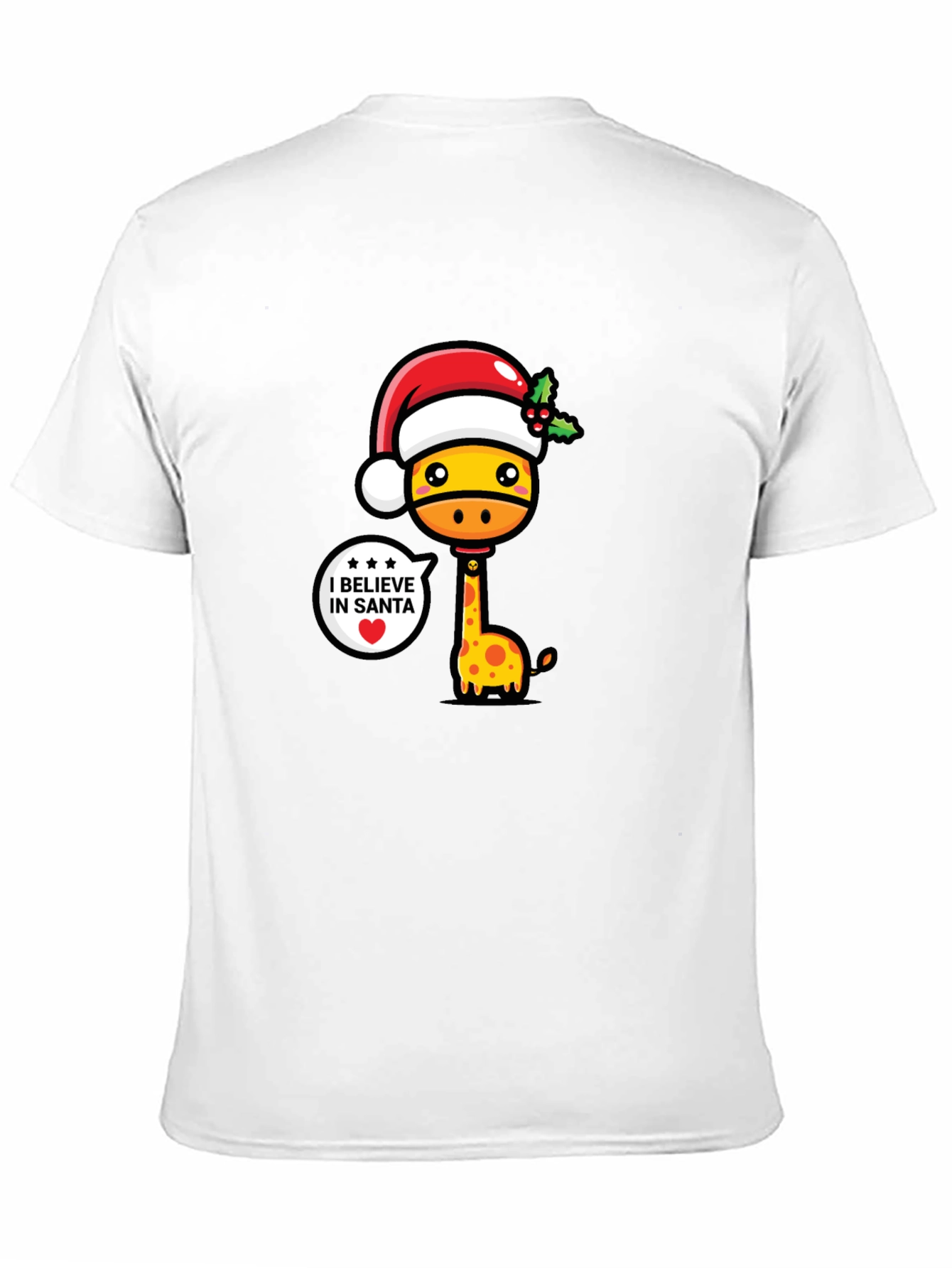 Festive Giraffe Christmas T-Shirt