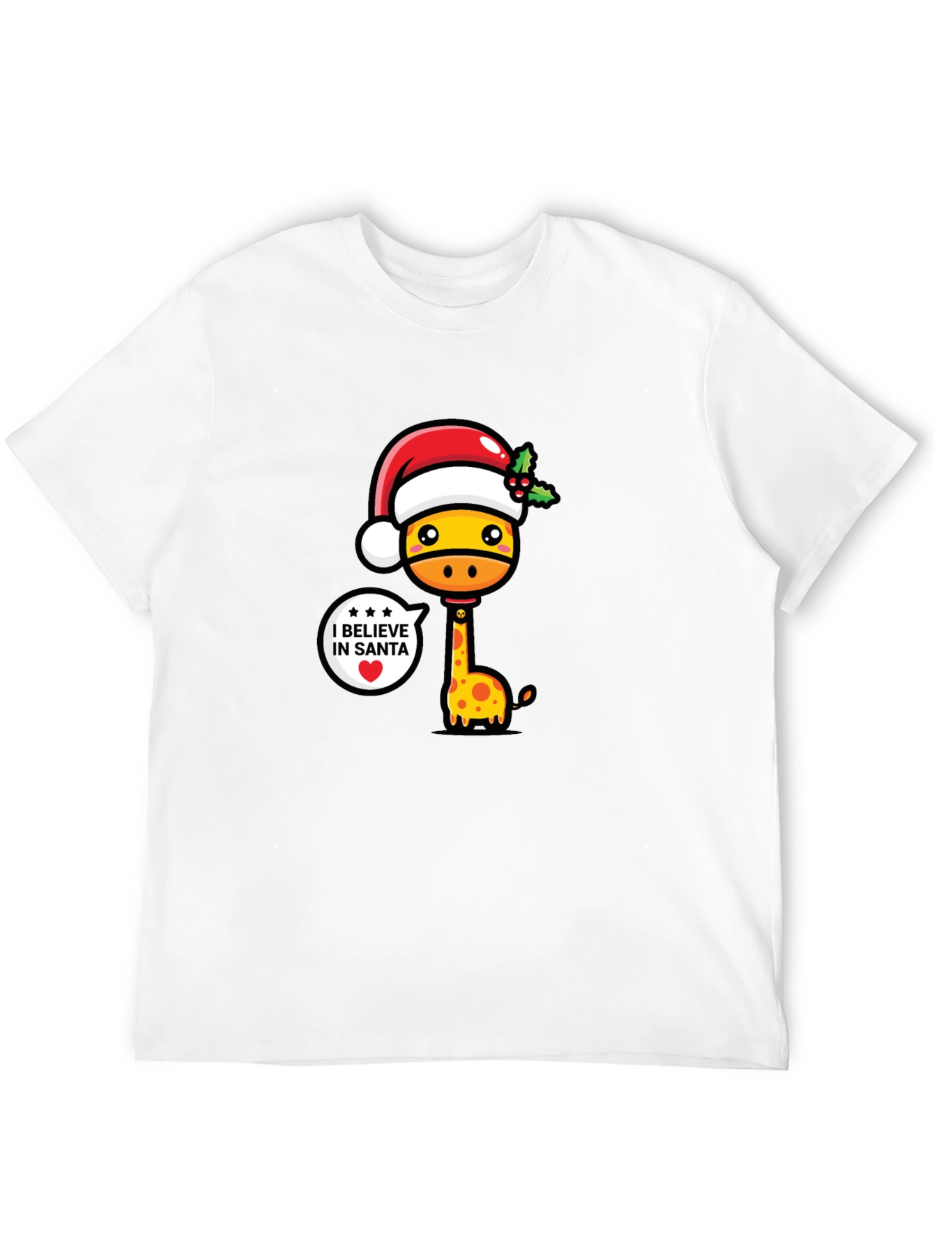 Festive Giraffe Christmas T-Shirt