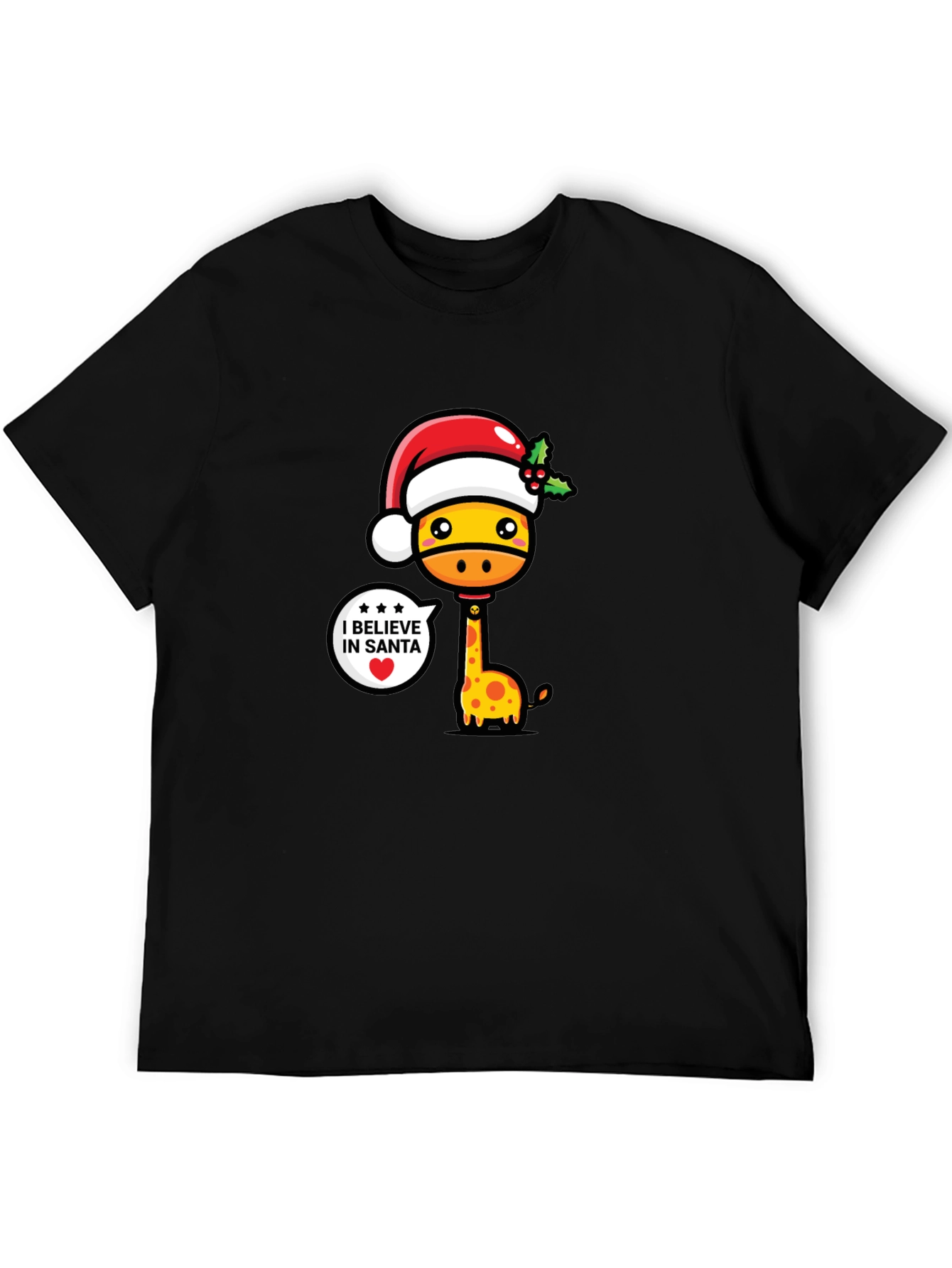Festive Giraffe Christmas T-Shirt
